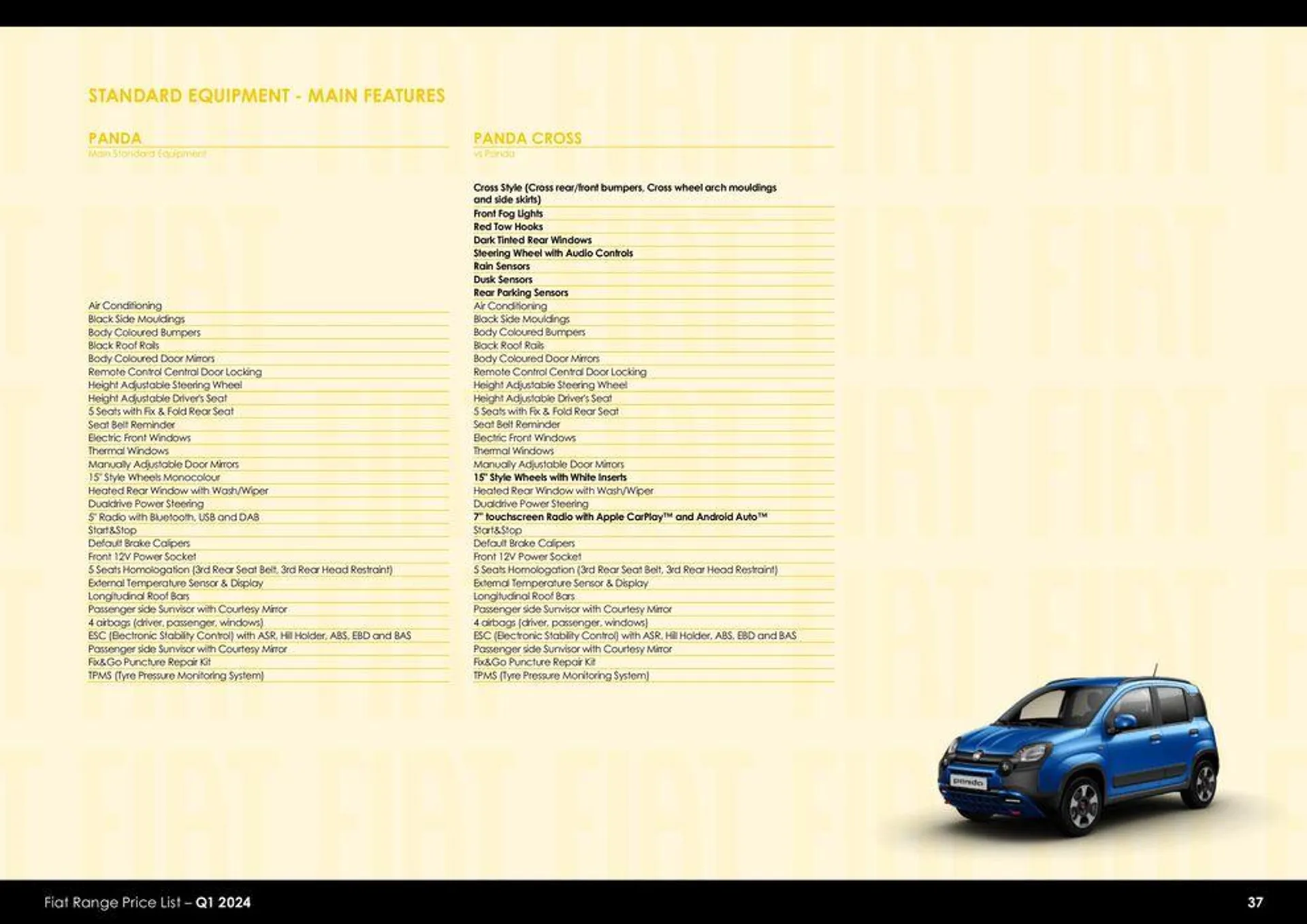 Fiat Range Price List – Q1 2024 van 26 maart tot 26 maart 2025 - folder pagina 37