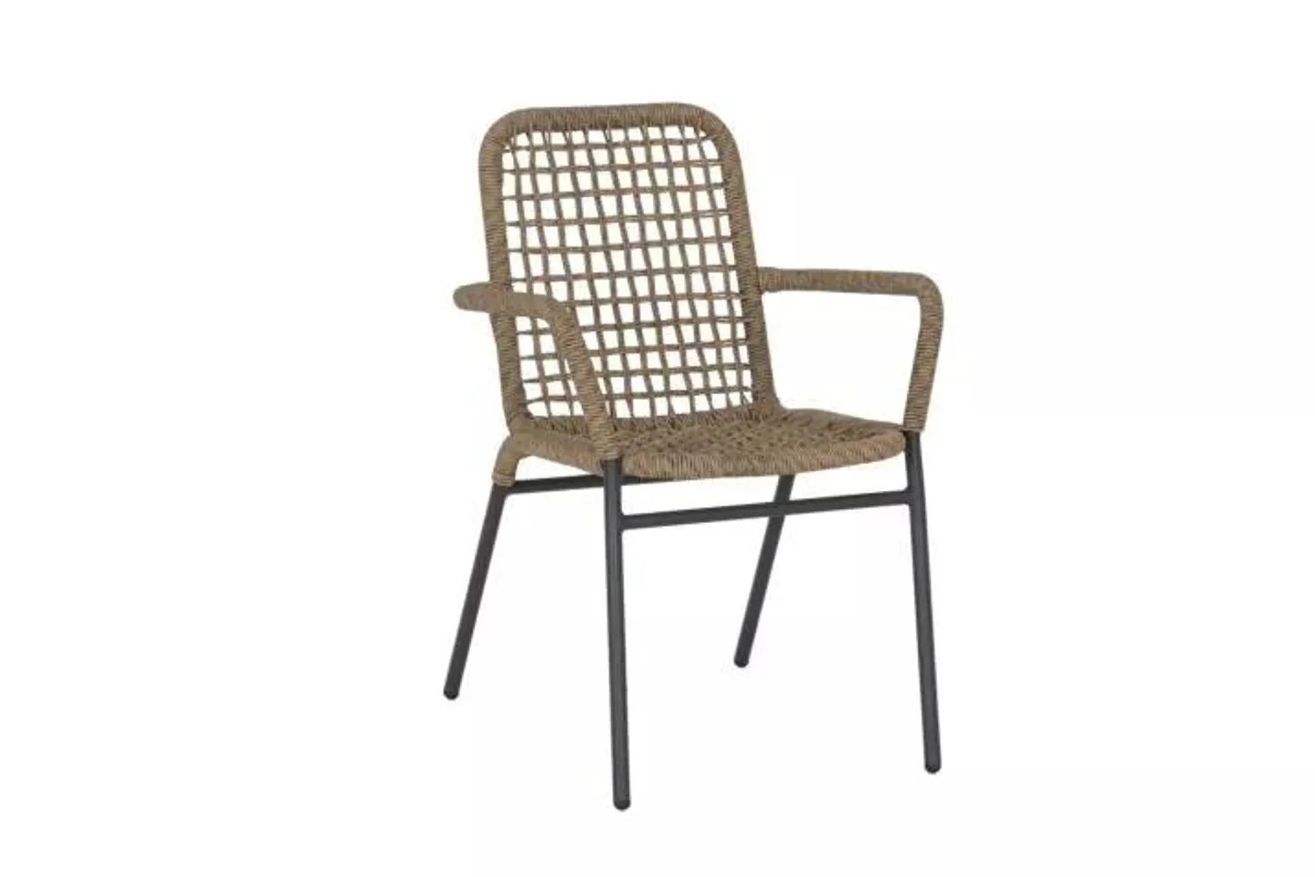 Tuinstoel Hopi rotan beige