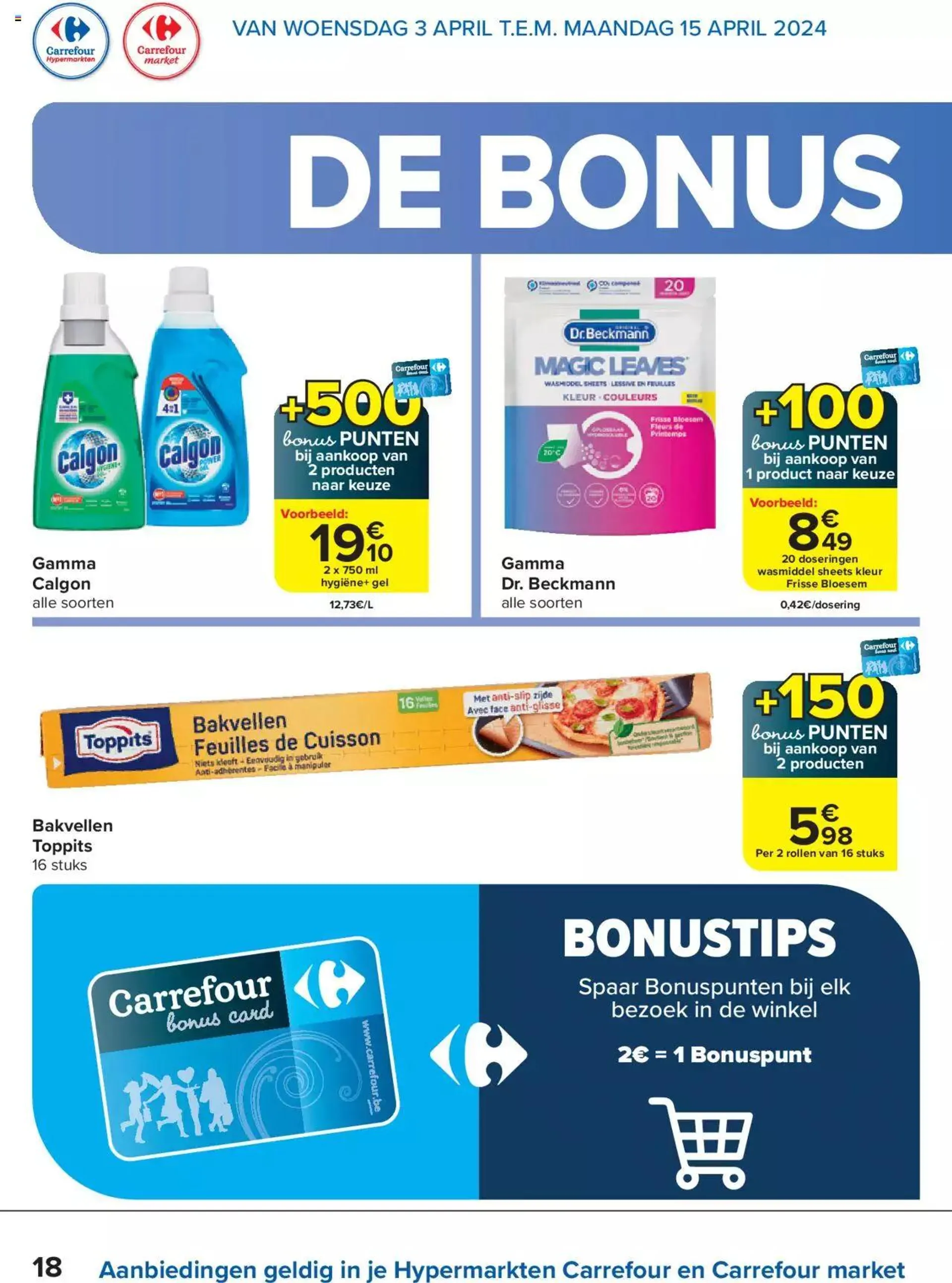 Carrefour Special Bonus Punten van 15 april tot 31 december 2024 - folder pagina 18