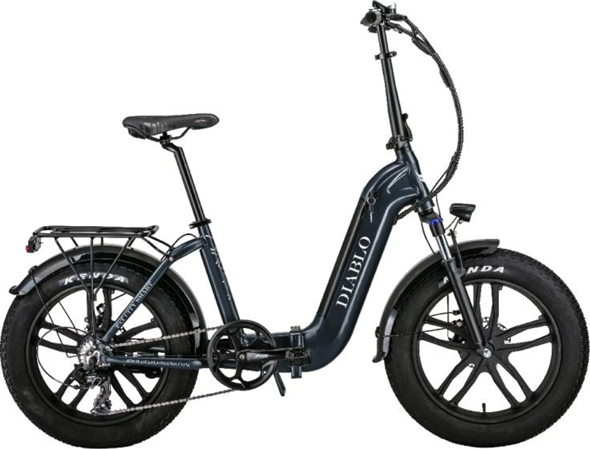 Diablo Fat City Smart 360Wh 20 Inch Unisex 7V Schijfrem Antraciet