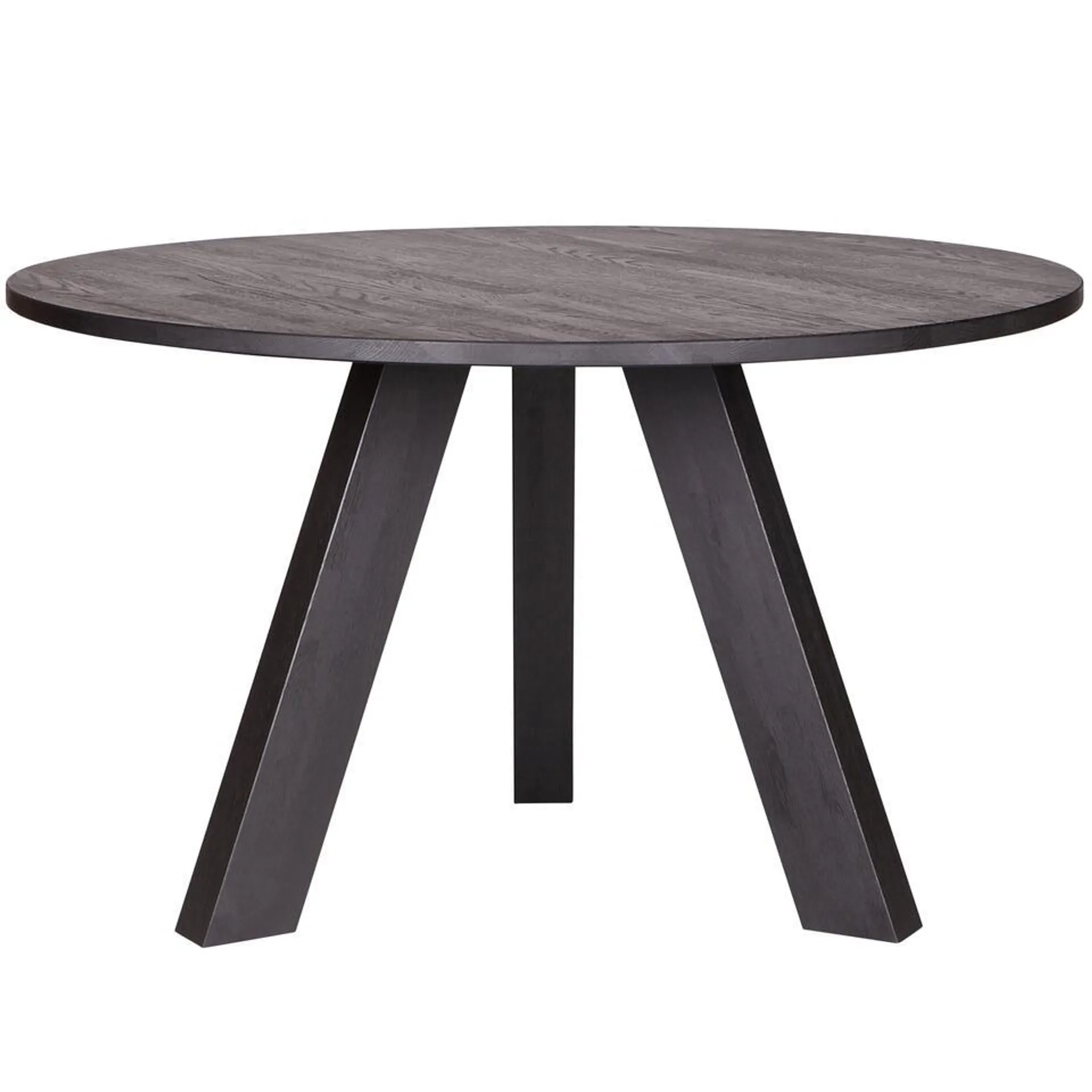 WOOOD Rhonda Eettafel - Eiken - Blacknight - 77x129x129