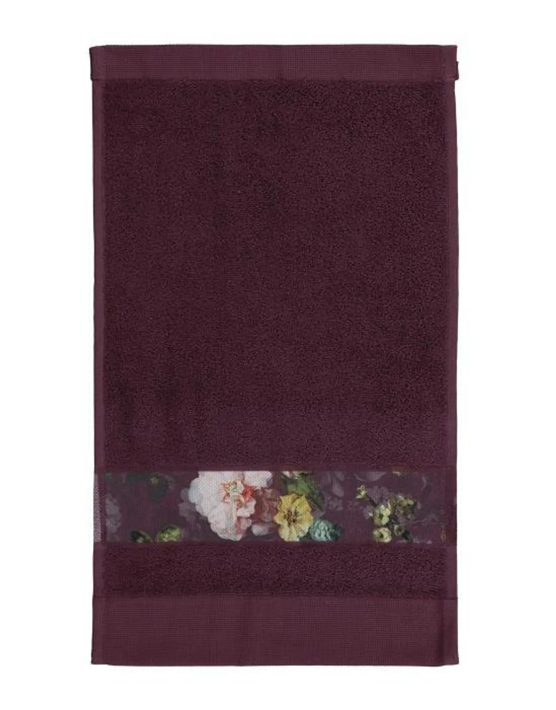 ESSENZA Fleur Plum Gastendoek 30 x 50 cm