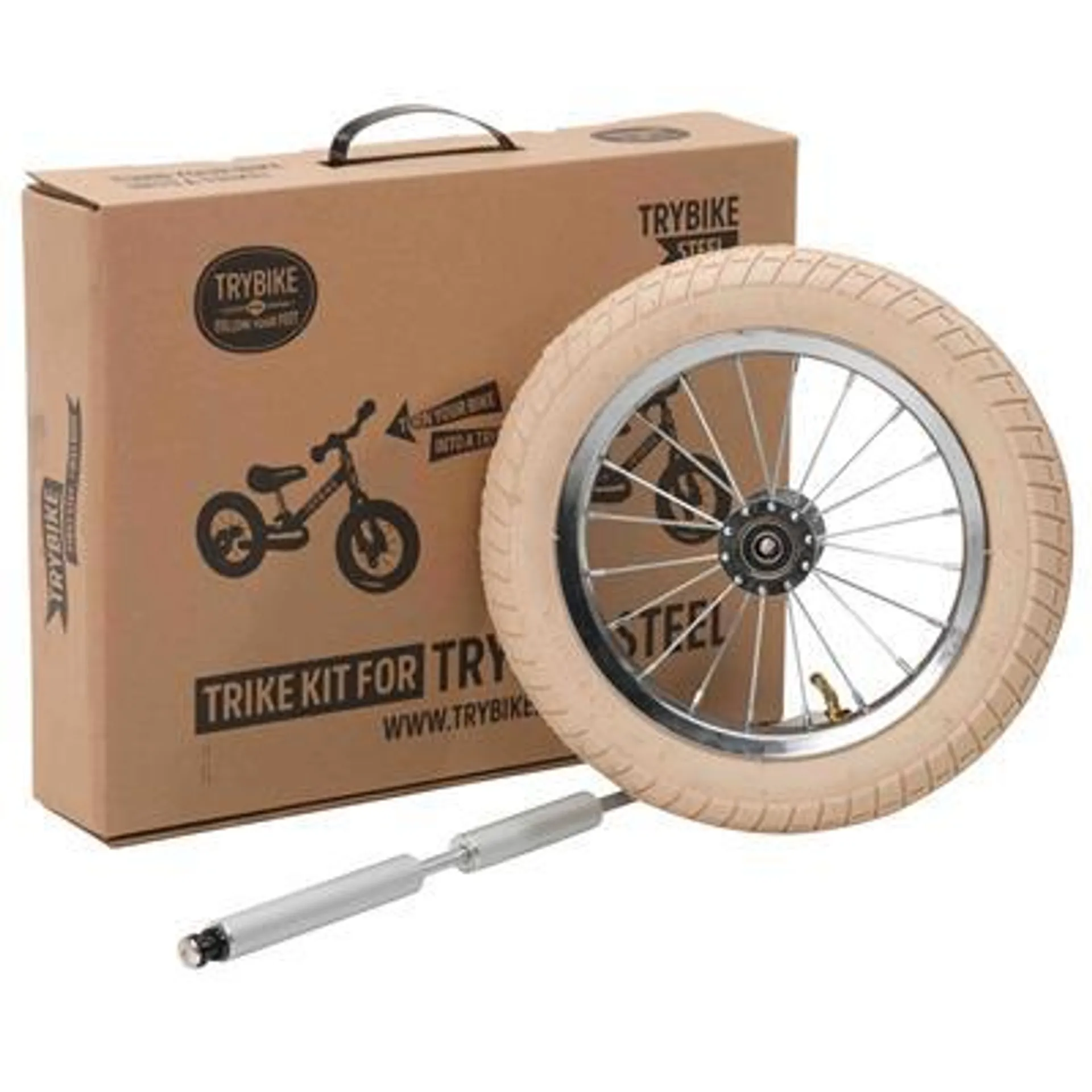 Trybike Trike kit (witte banden) vintage loopfiets