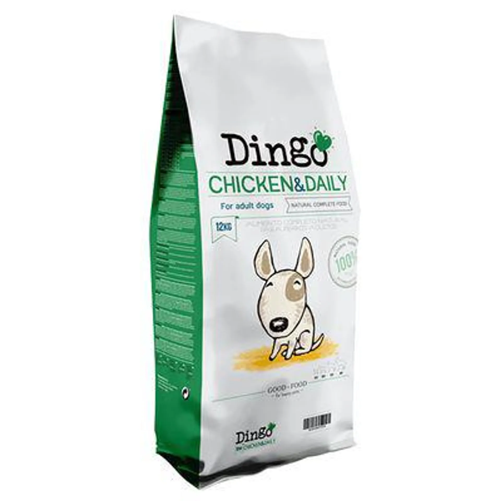 Croquettes Dingo Chicken & Daily 2 x 12 kg pour chien : 20 % de remise !