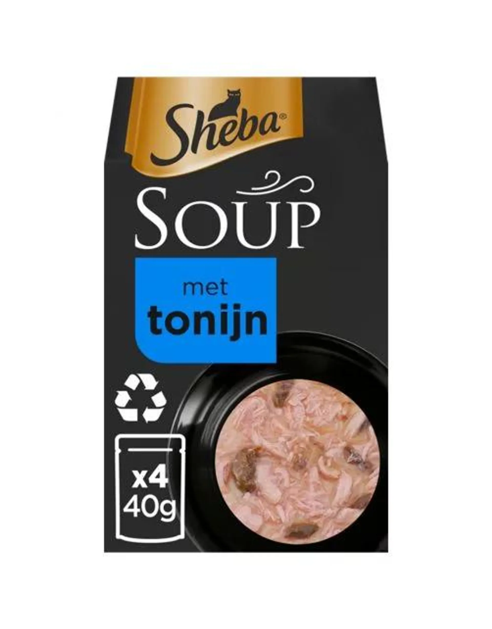 Sheba Soup 4x40 g - Kattenvoer - Tonijn