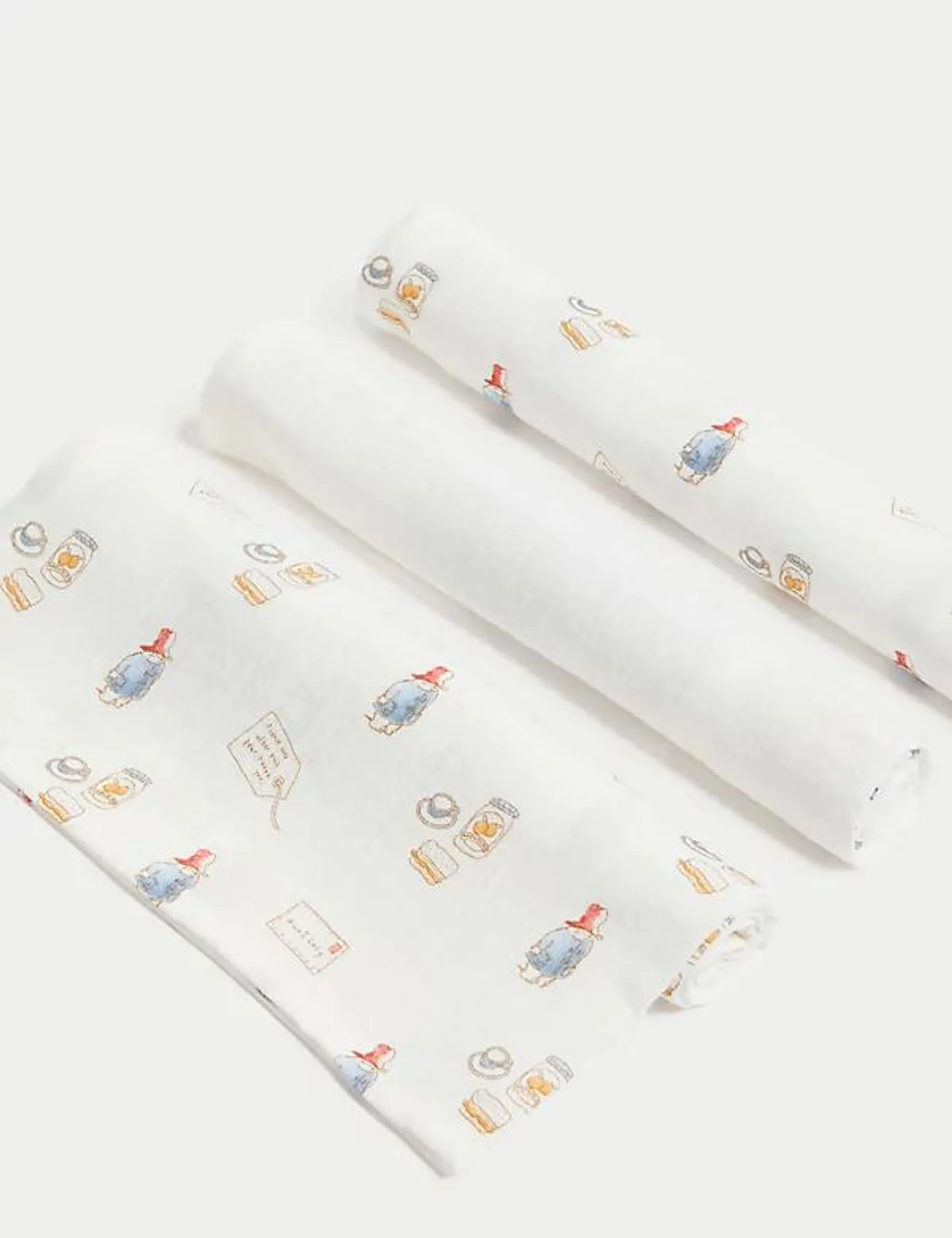 3pk Pure Cotton Paddington™ Muslin Squares