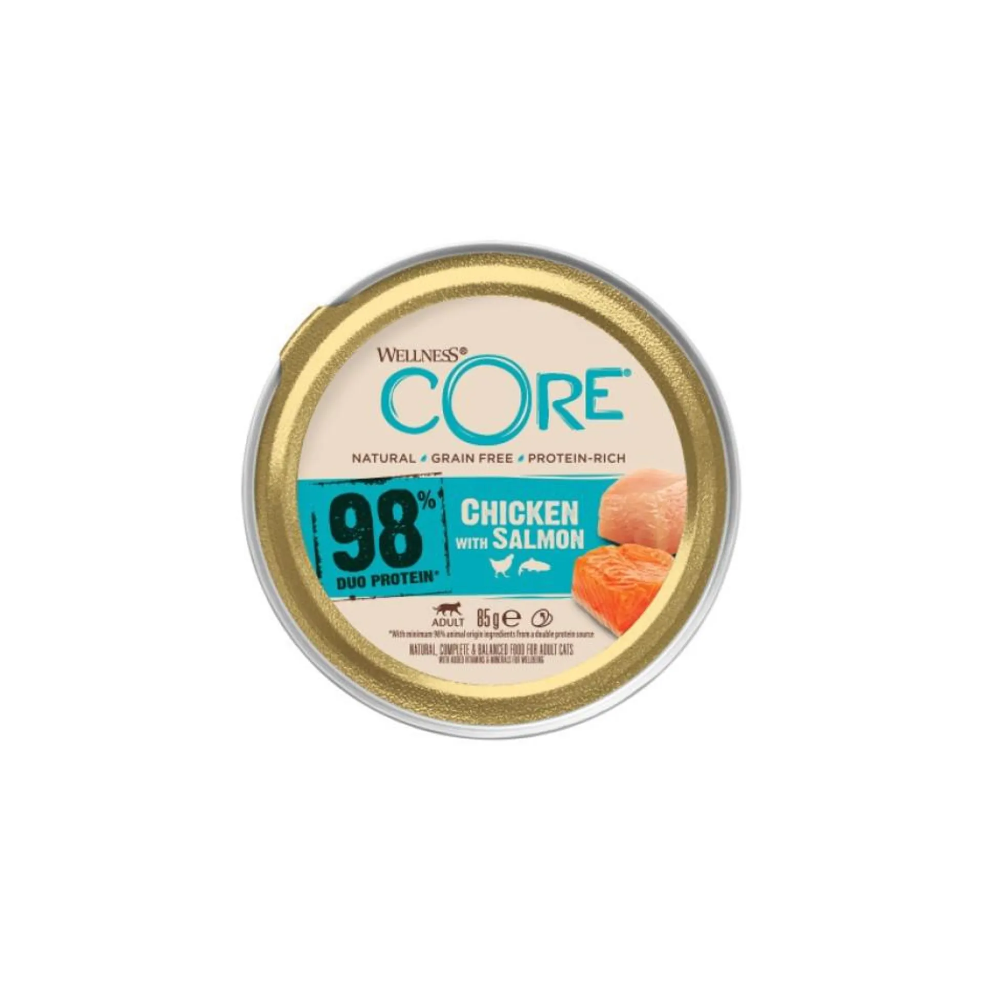 Wellness Core cat 98% chicken/salmon recipe 85g