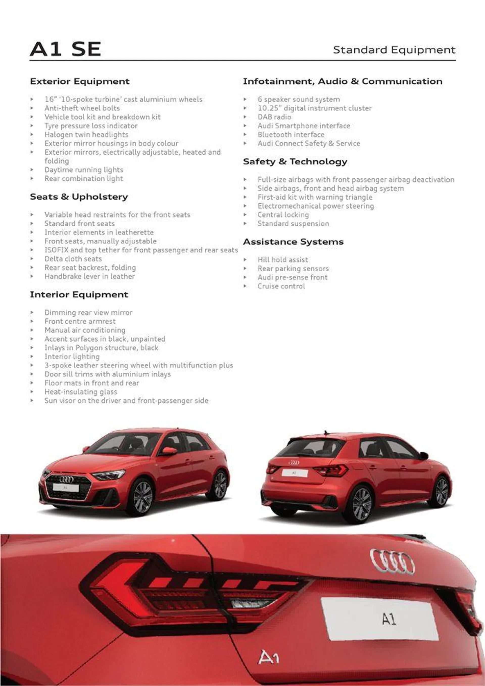 Audi A1 2024  van 9 april tot 9 april 2025 - folder pagina 3