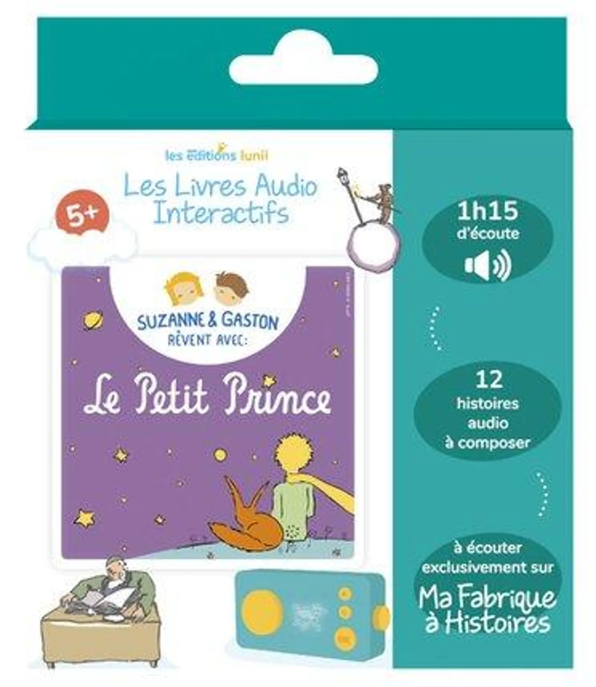 LUNII - LIVRE AUDIO - SUZANNE ET GASTON REVENT AVEC LE PETIT PRINCE