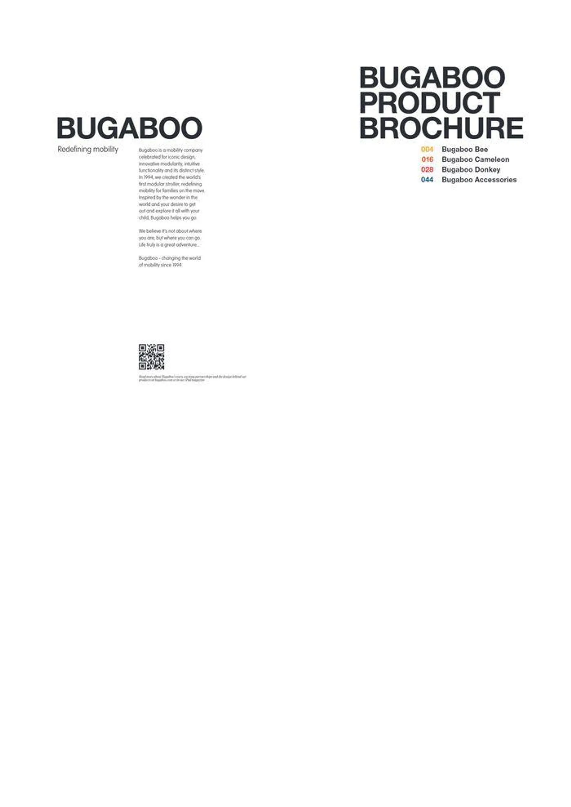 Bugaboo product brochure - 2