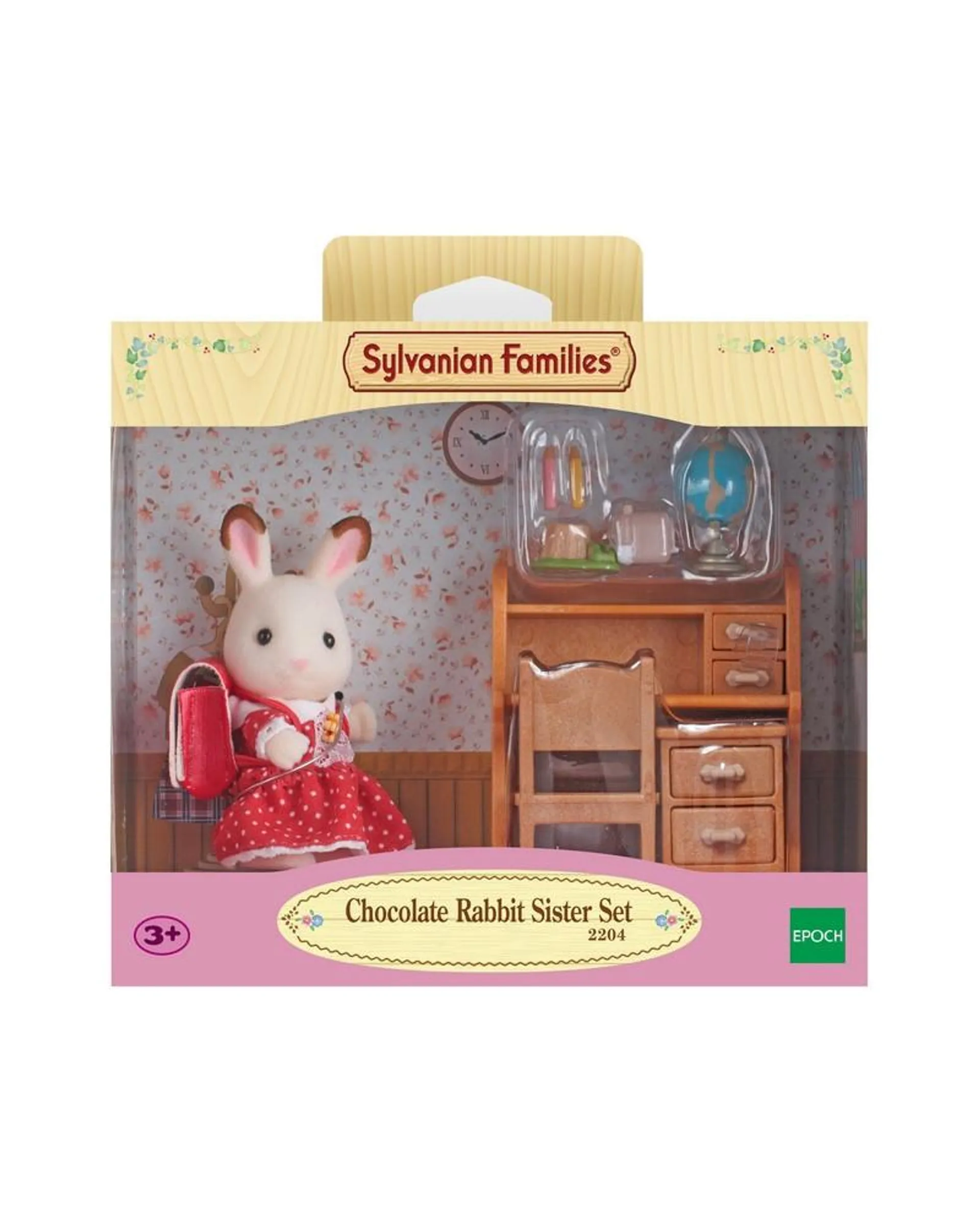 FILLE LAPIN CHOCOLAT/BUREAU