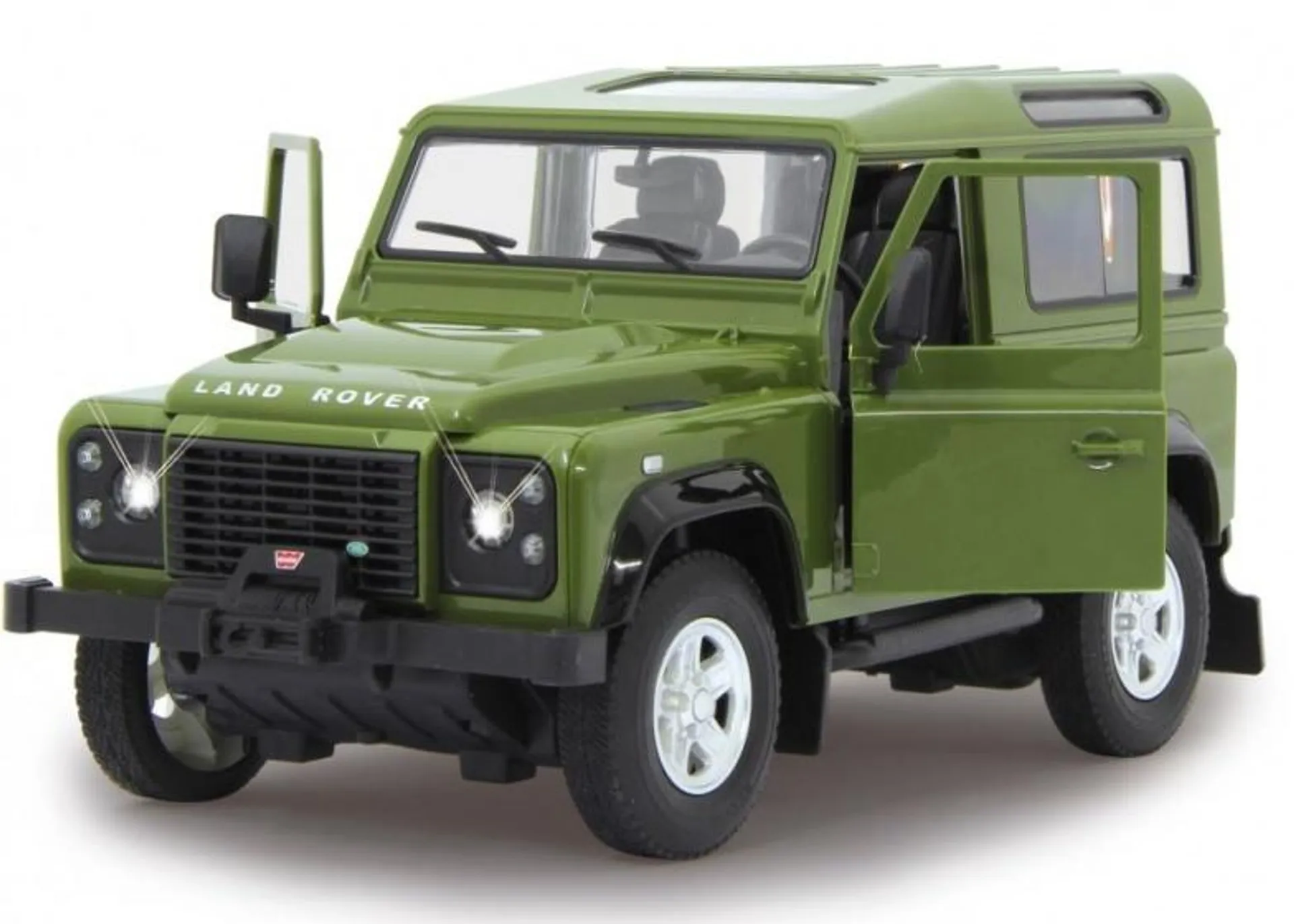 Rastar RC Land Rover Defender jongens 40 MHz 1:14 groen