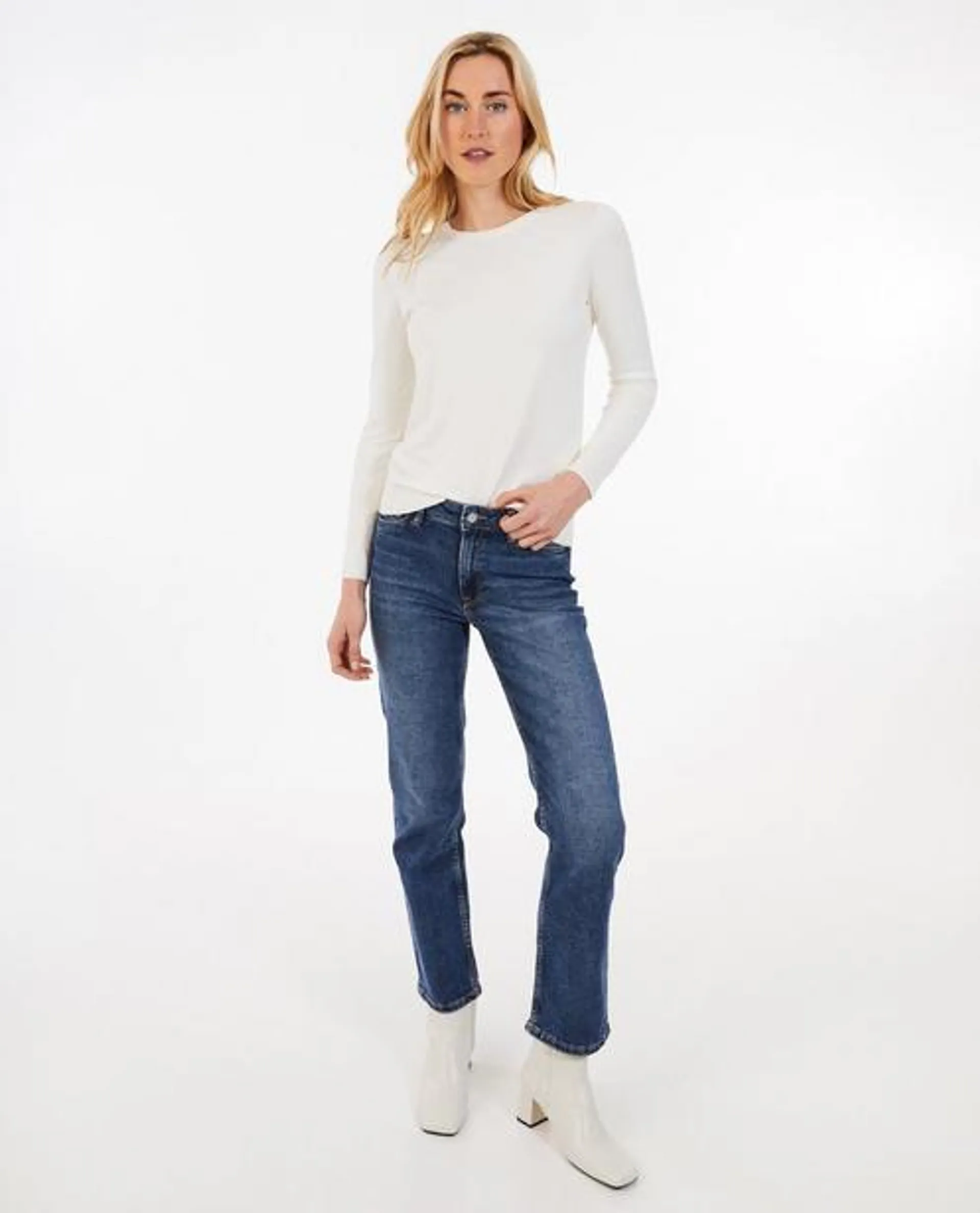 Blauwe jeans, slim fit