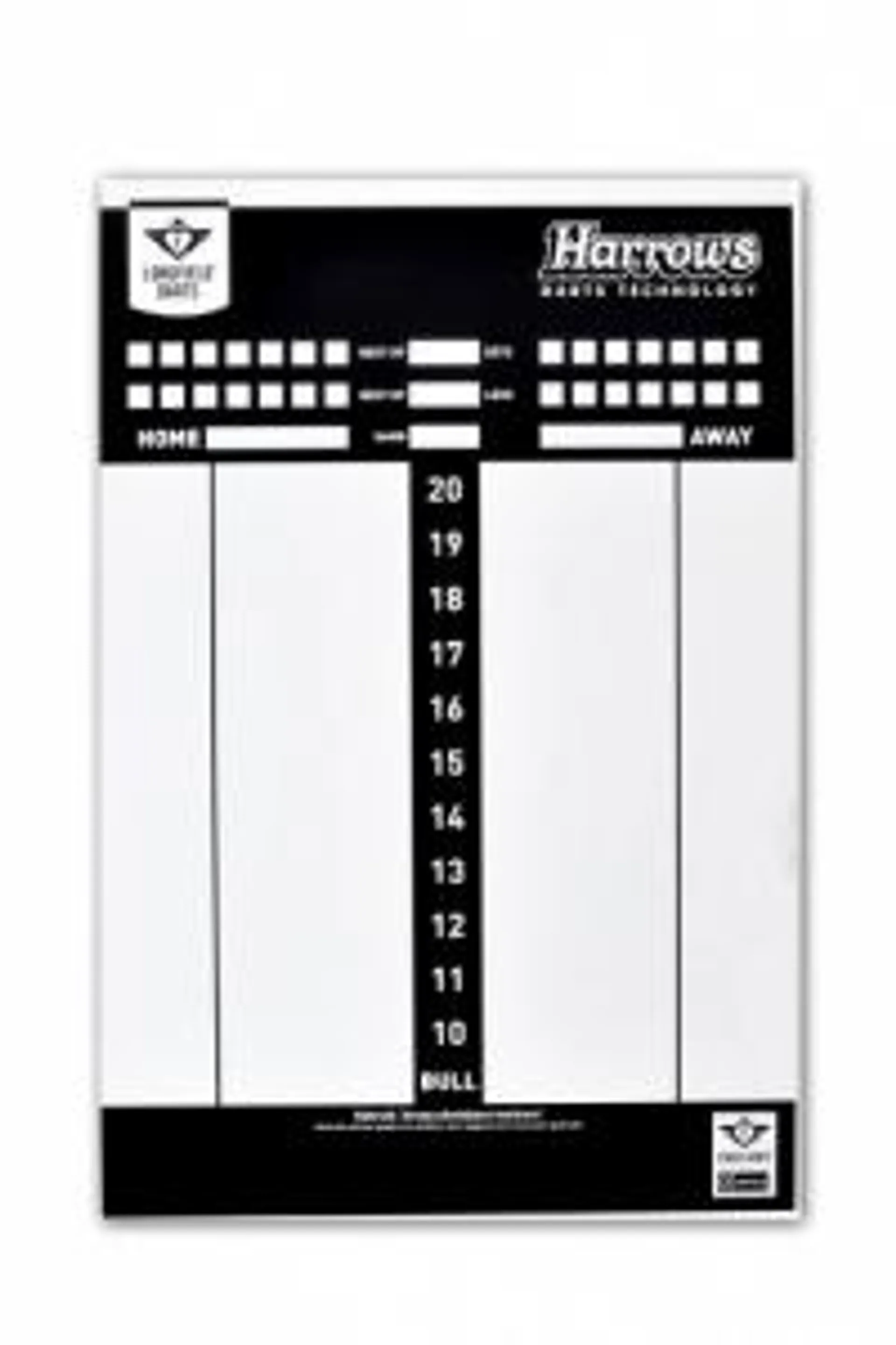 Longfield Games Scoreboard voor darts met spelregelboekje 45x 30 cm