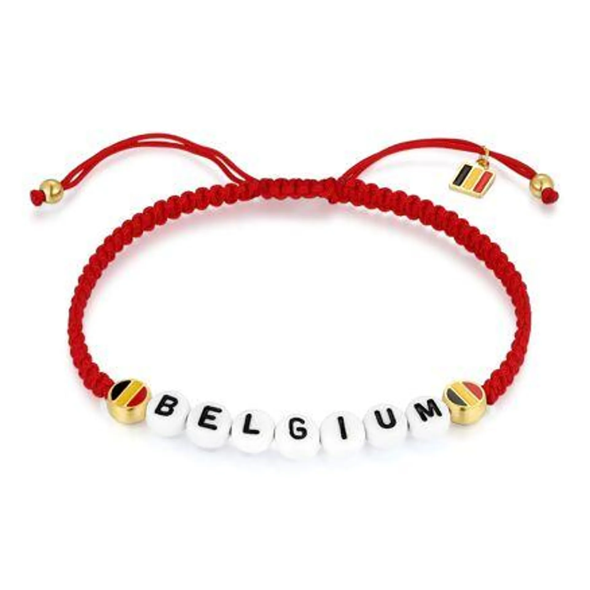 Mannen Belgium armband, rood