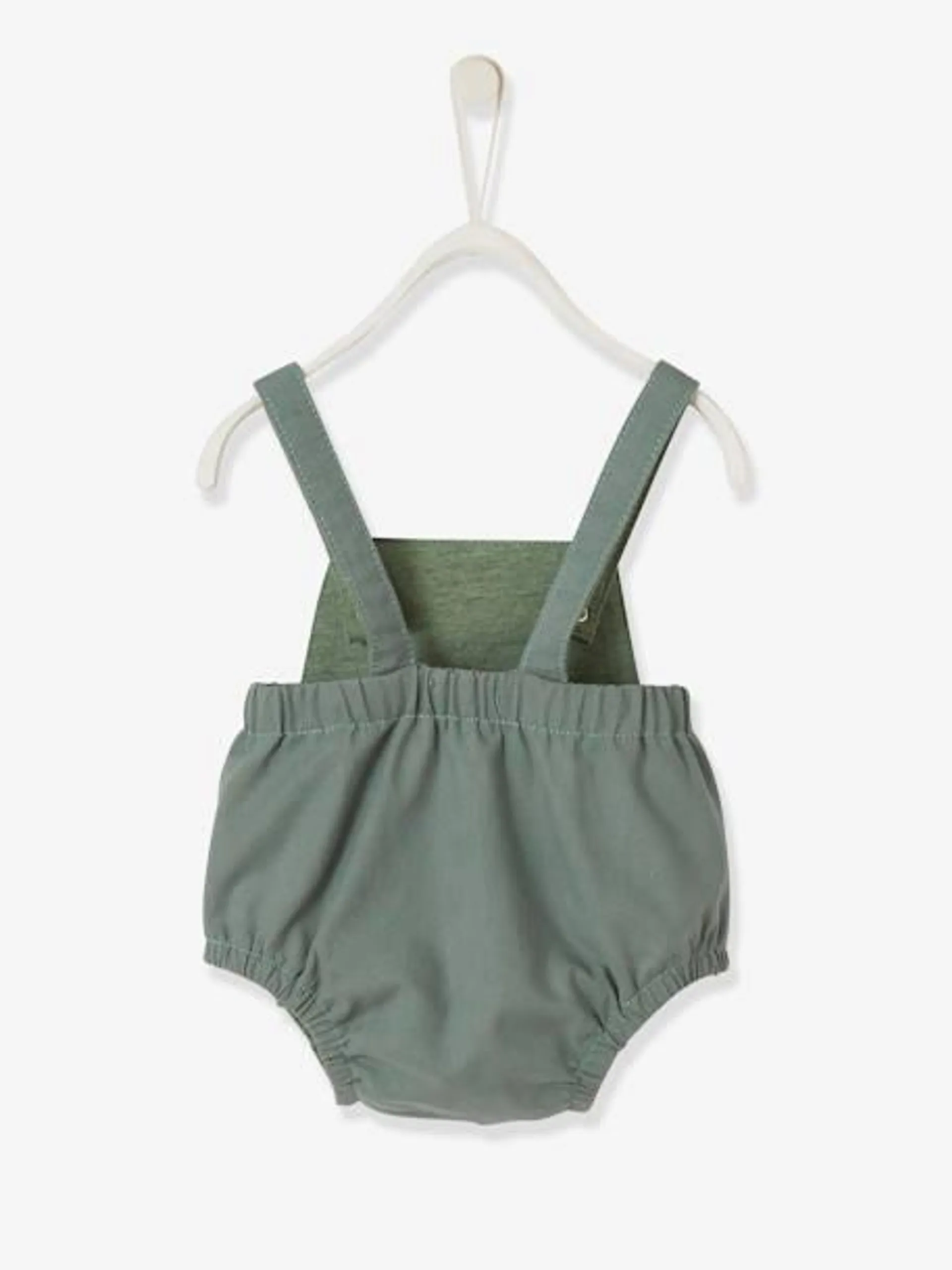 Combinaison bébé naissance forme barboteuse - vert