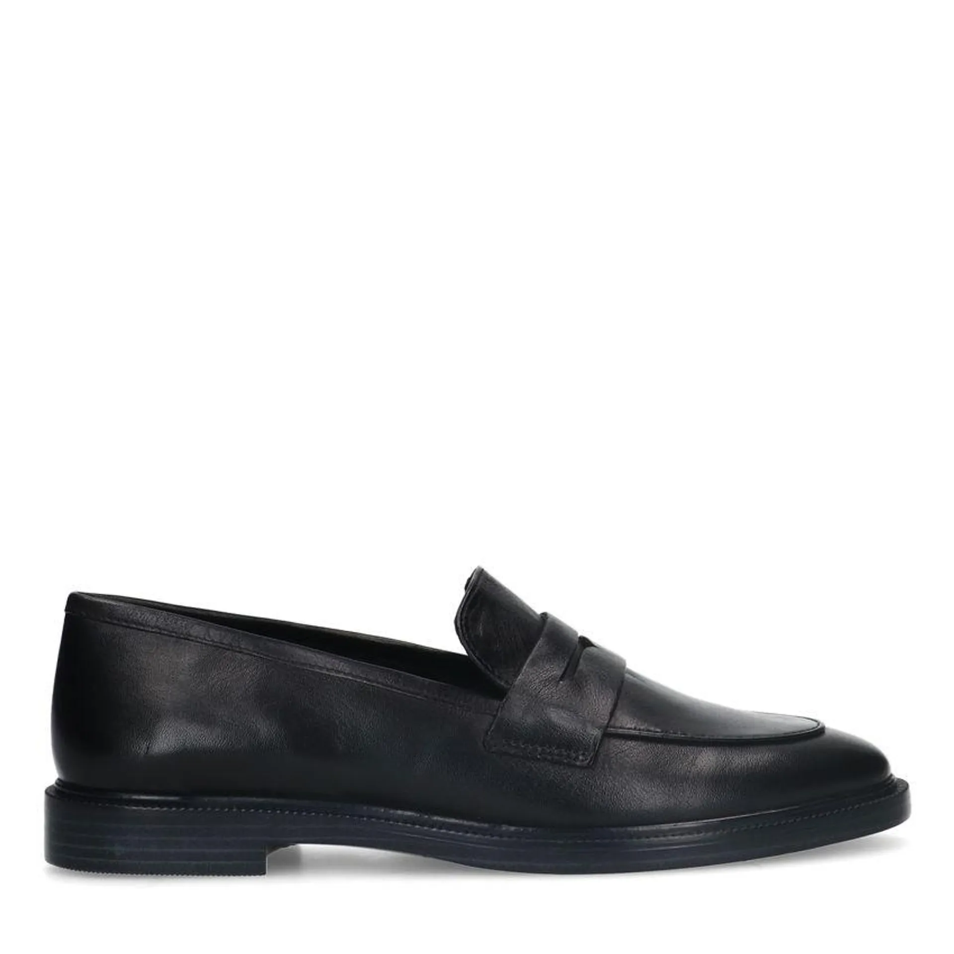 Zwarte leren loafers