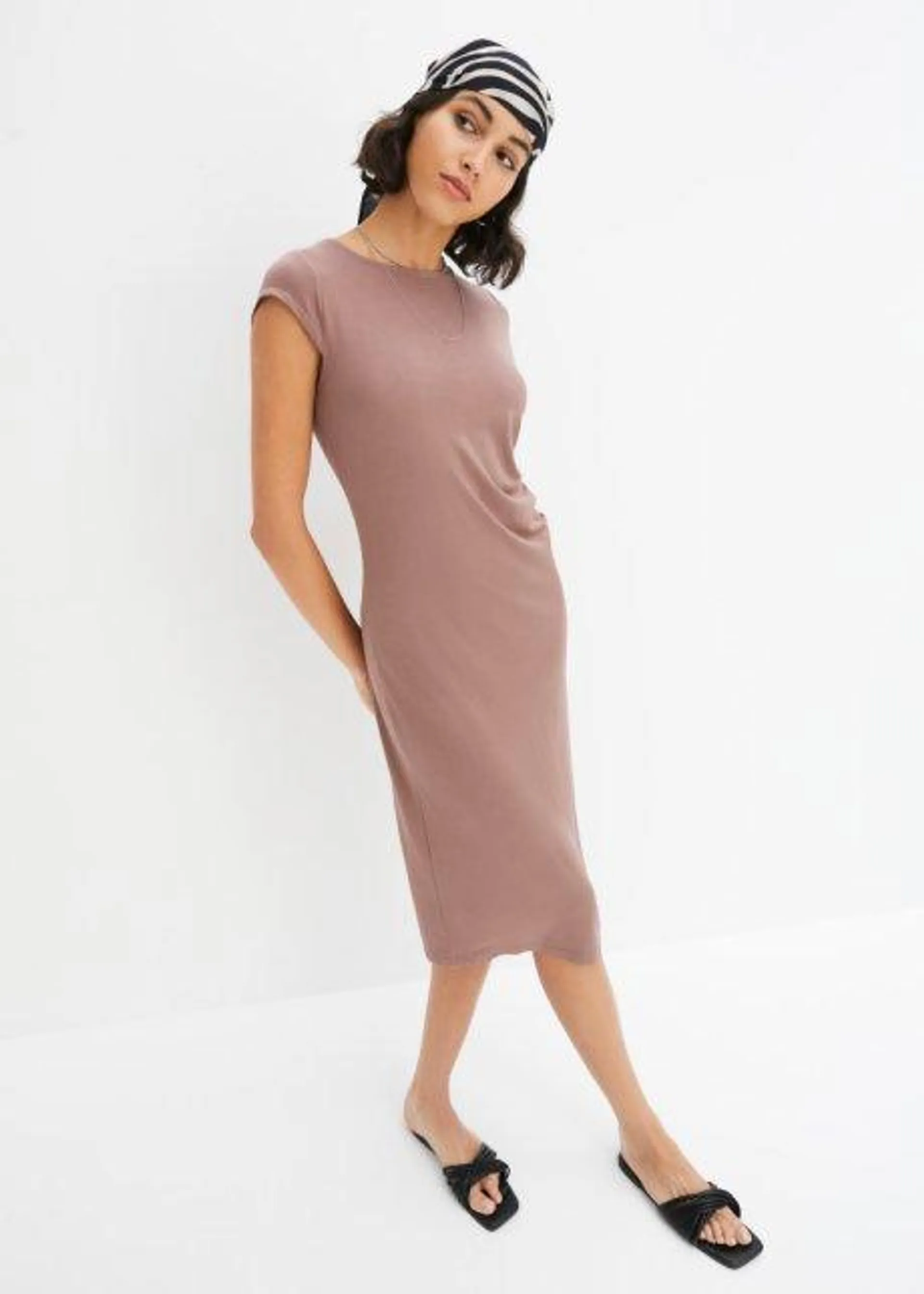 Robe fluide en jersey de viscose