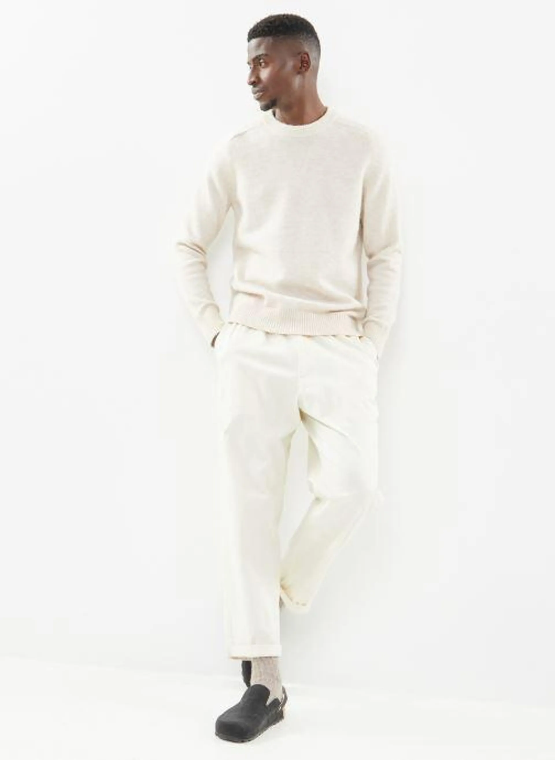 SLHRAI LS KNIT CREW NECK - Wit