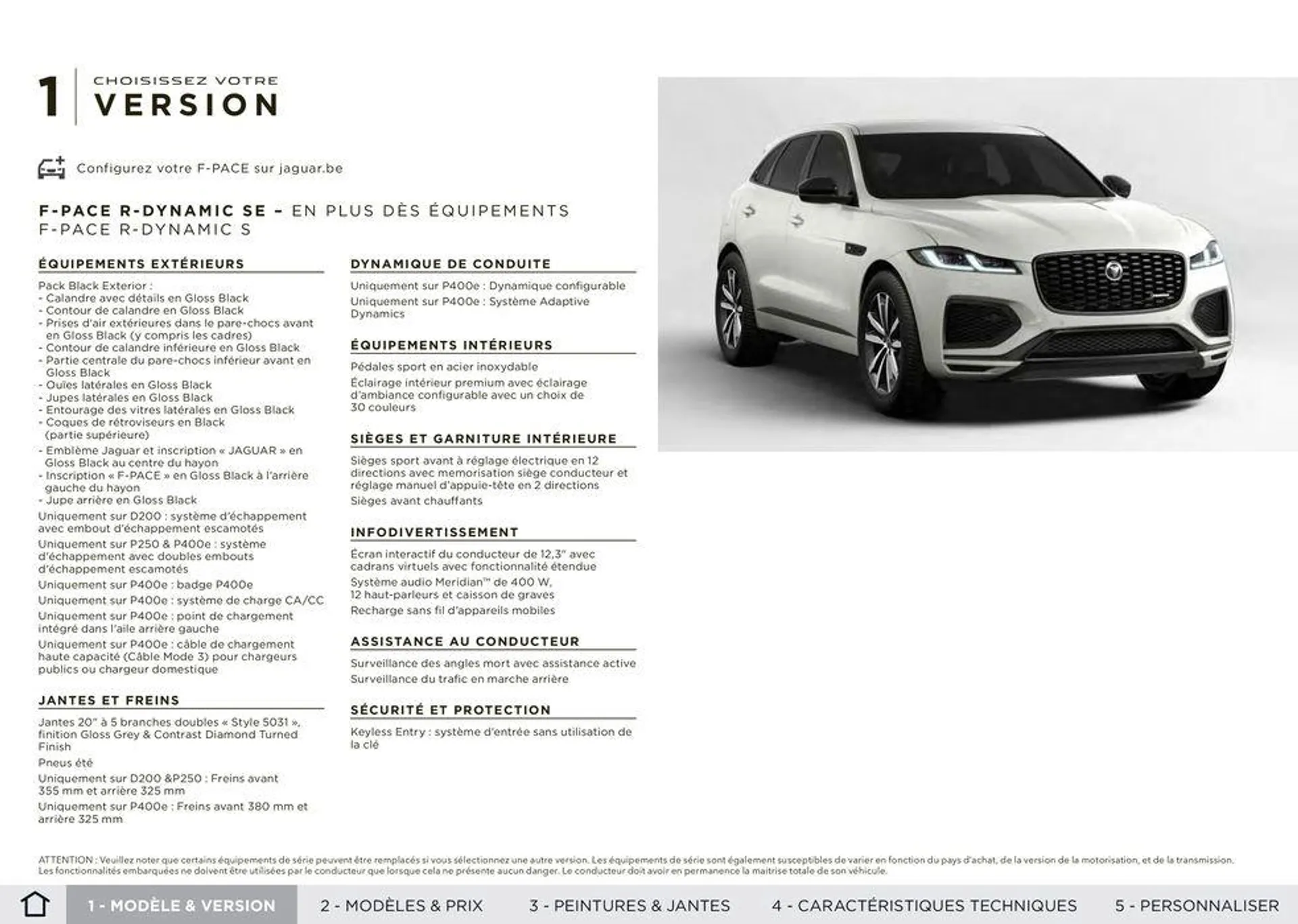 F-PACE van 5 oktober tot 5 oktober 2024 - folder pagina 6