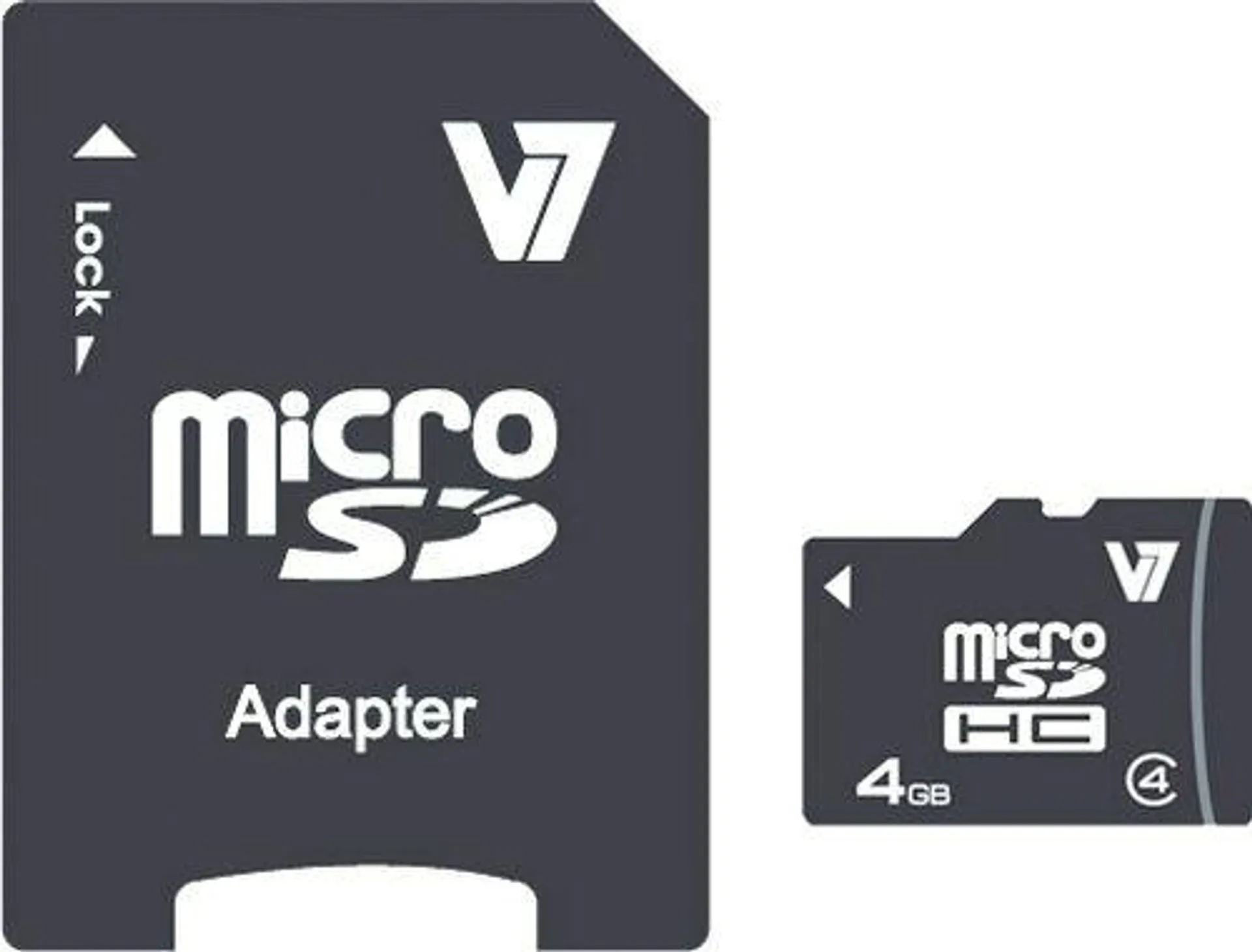 V7 VAMSDH4GCL4R-2E flashgeheugen 4 GB MicroSDHC Klasse 4