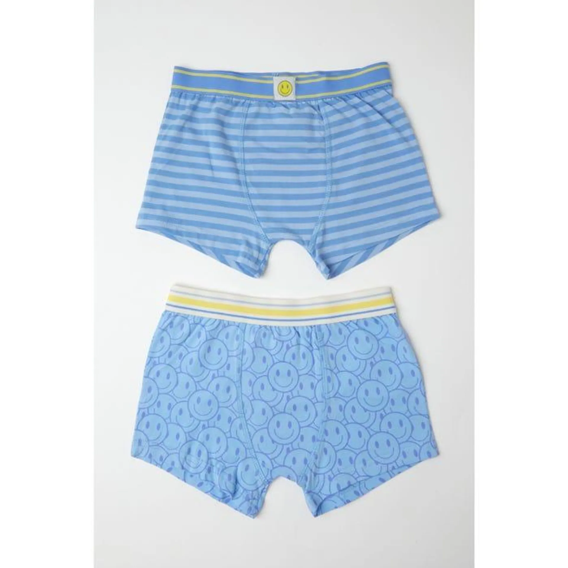 Kids 2-pack boxershorts smiley en strepen - inSua