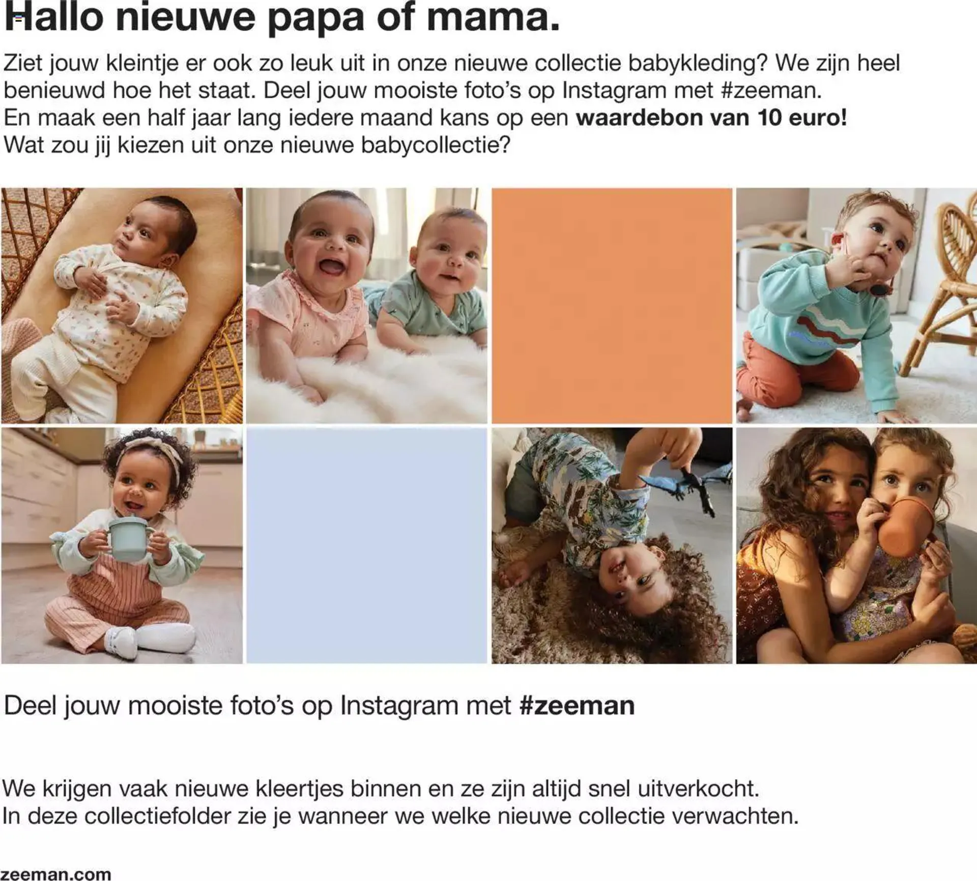 Zeeman babycollectie folder van 1 januari tot 31 december 2023 - folder pagina 2