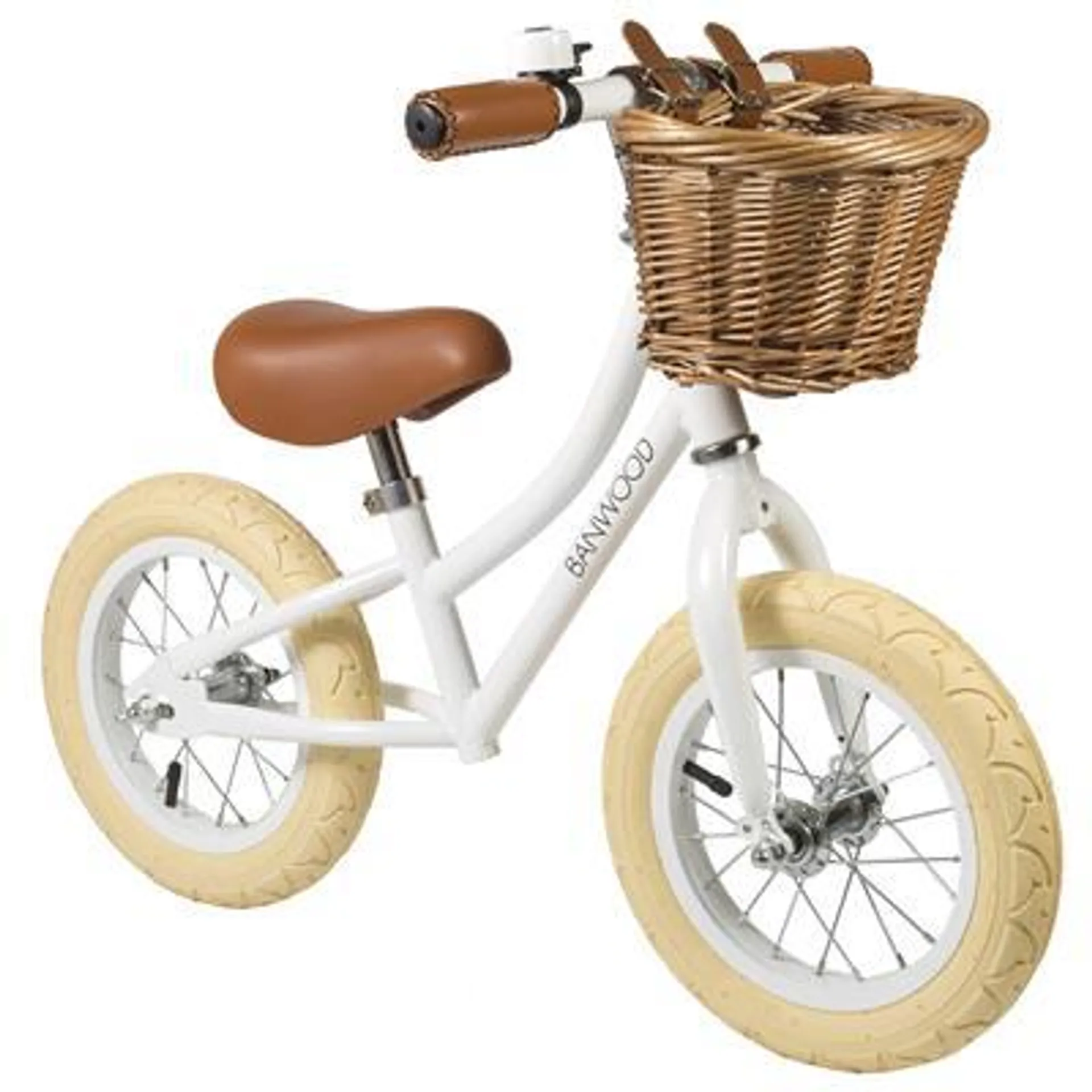 Banwood Loopfiets first go (wit)