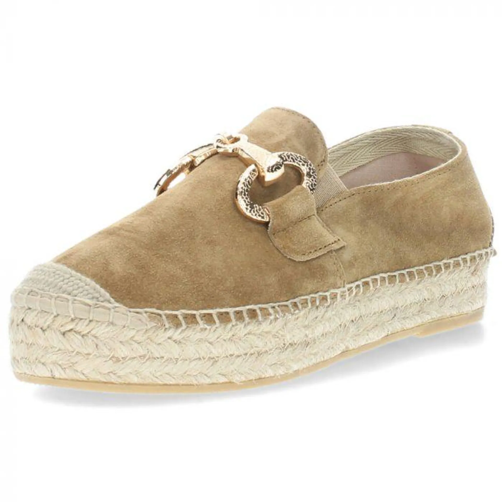 Bruine espadrilles