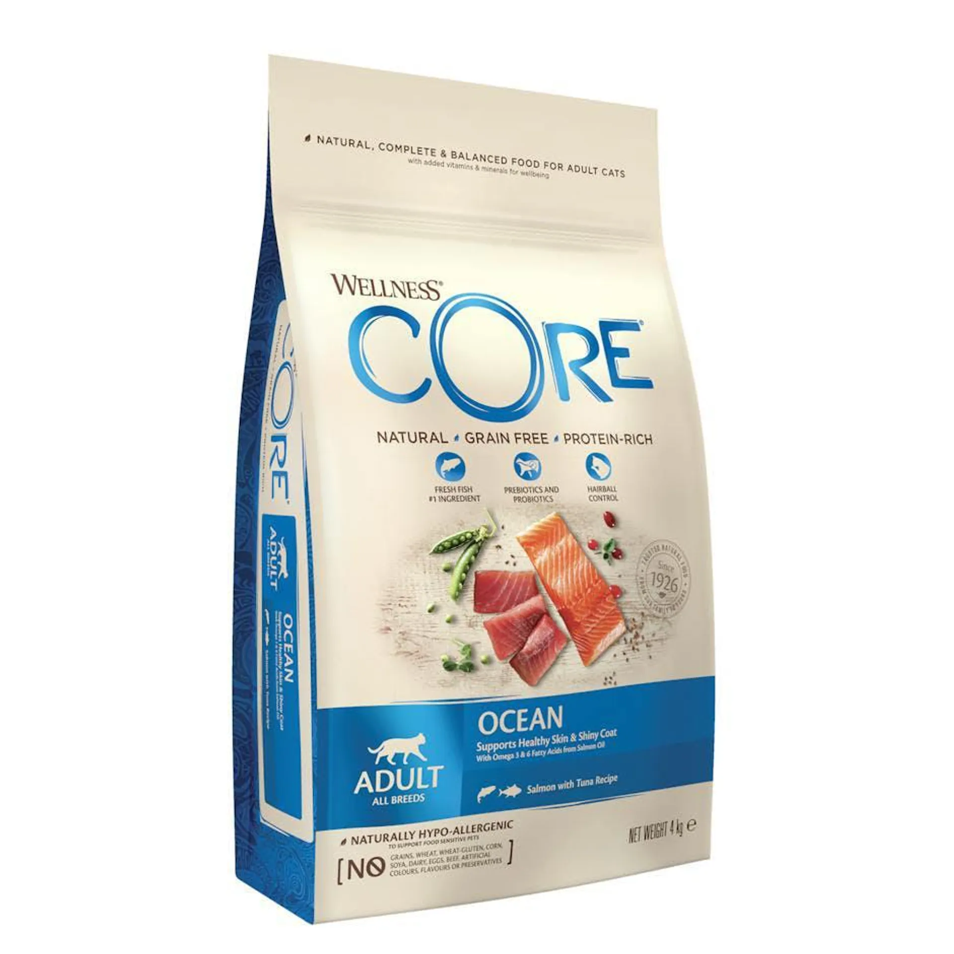 Wellness Core dry cat ocean salmon & tuna 4kg