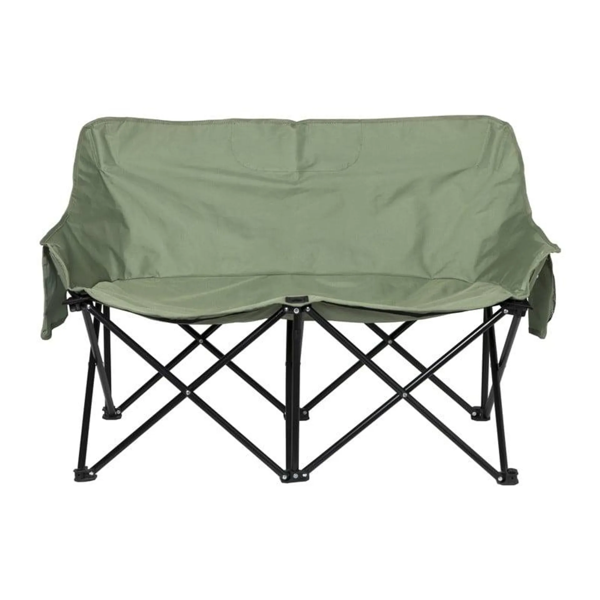 Campingbank compact - 2 zits - groen