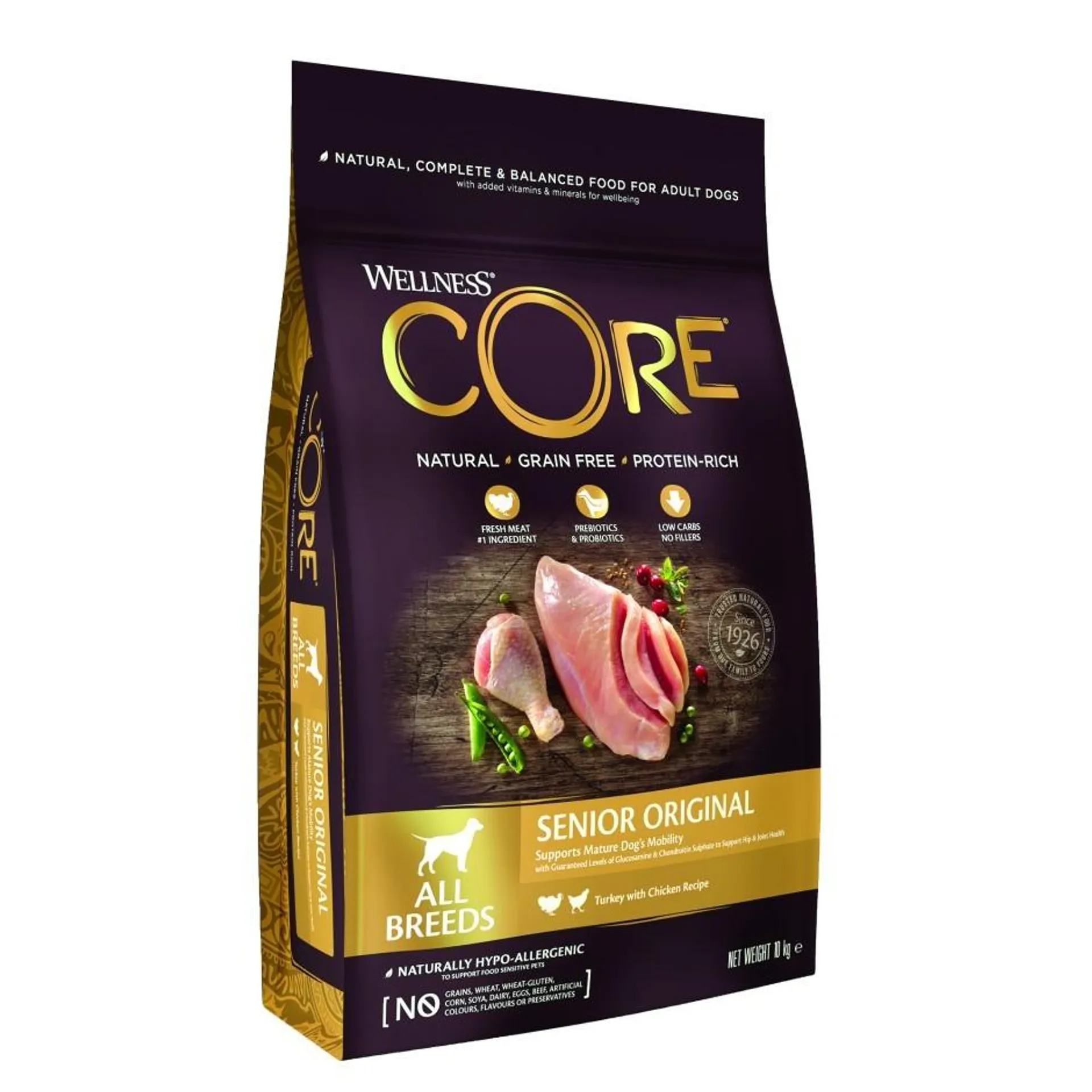 Wellness Core dry dog senior 10kg