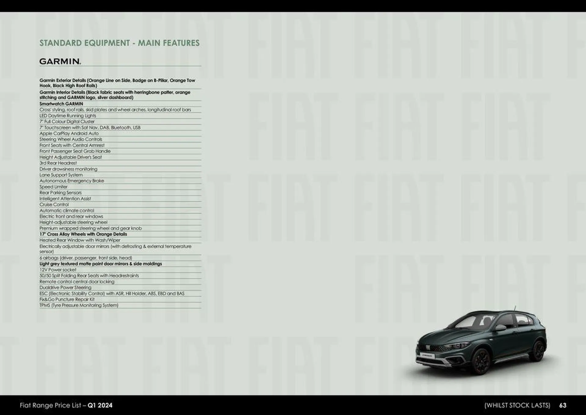 Fiat Range Price List – Q1 2024 van 26 maart tot 26 maart 2025 - folder pagina 63