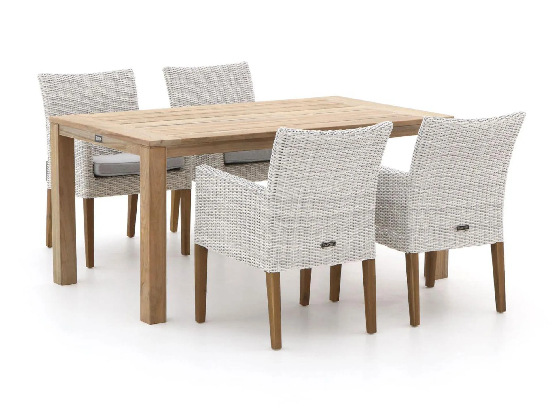 Intenso Lesa/ROUGH-S 160cm dining tuinset 5-delig