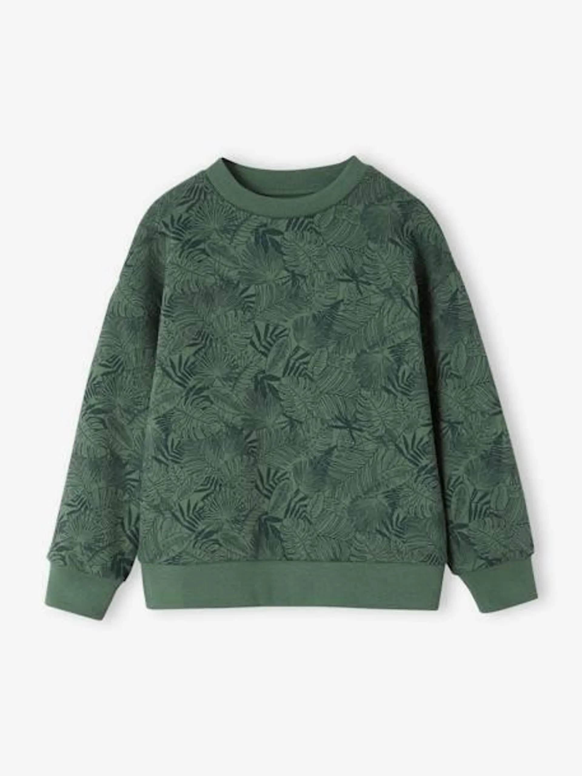 Sweat motifs crayonnés garçon - vert