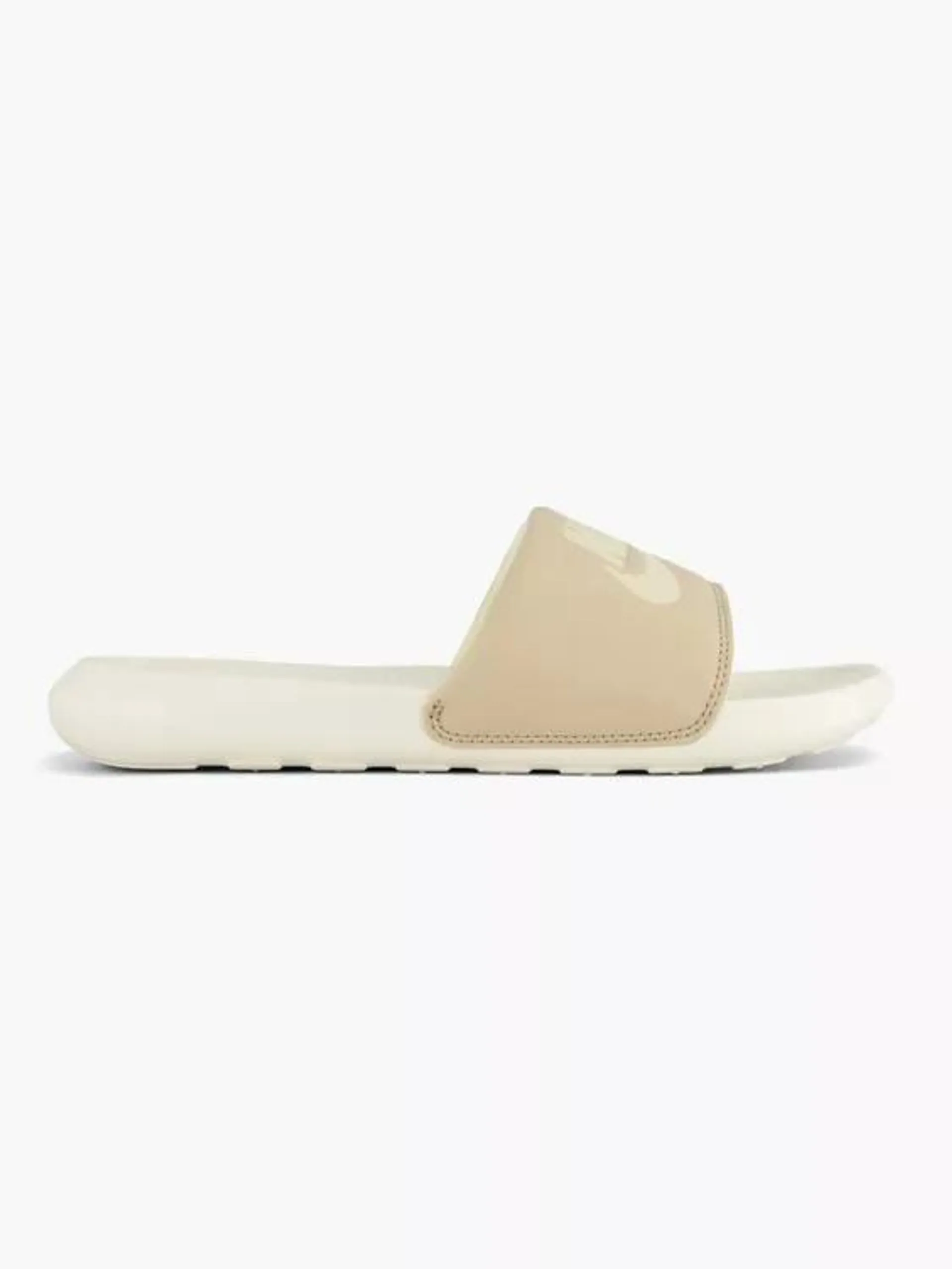 Zandkleurige W Nike Vctori One Slide