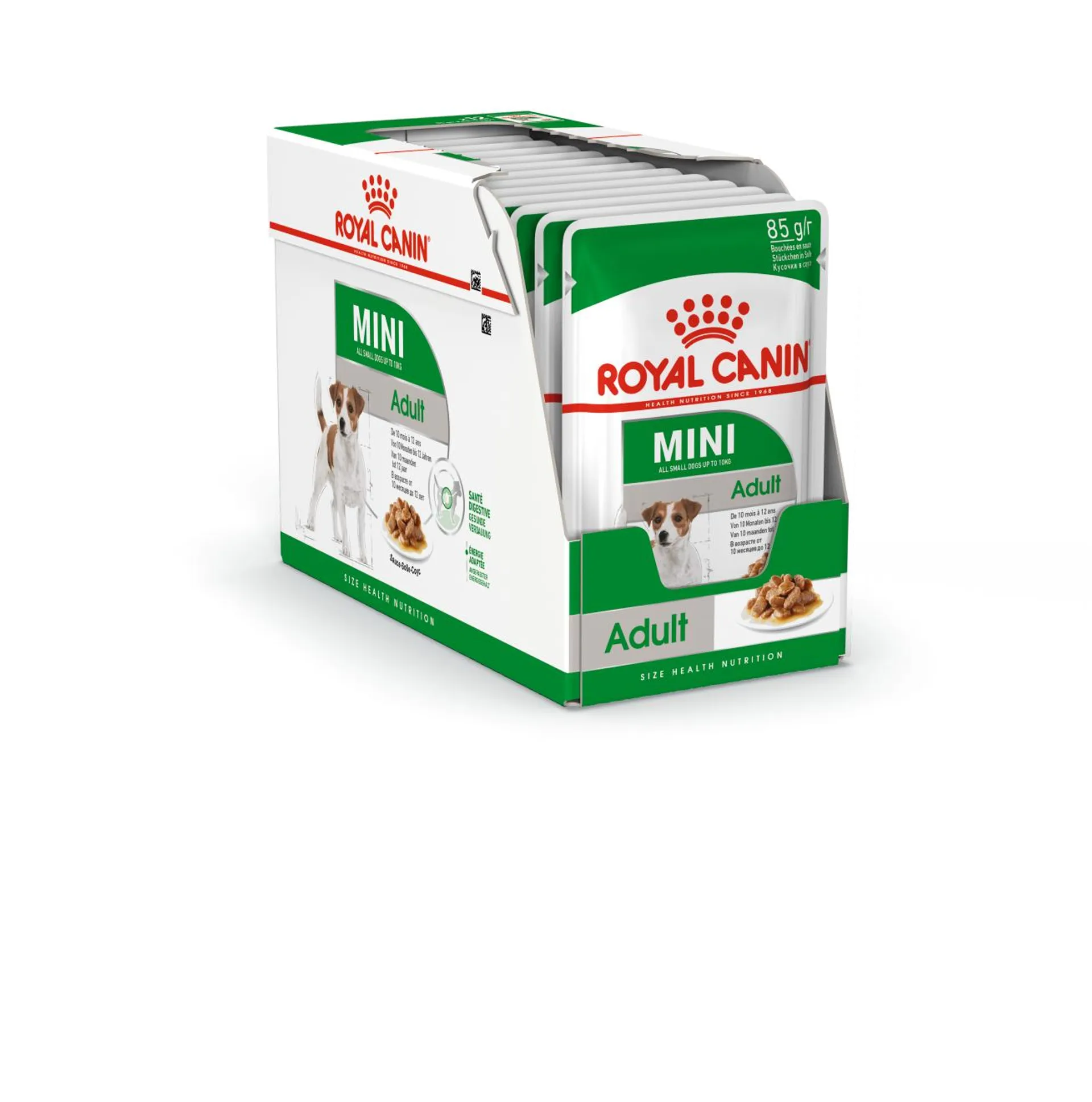 Royal canin® mini adult voor volwassen honden van kleine rassen (van 1 tot 10kg)van 10 maanden tot 12 jaar 0,085kg