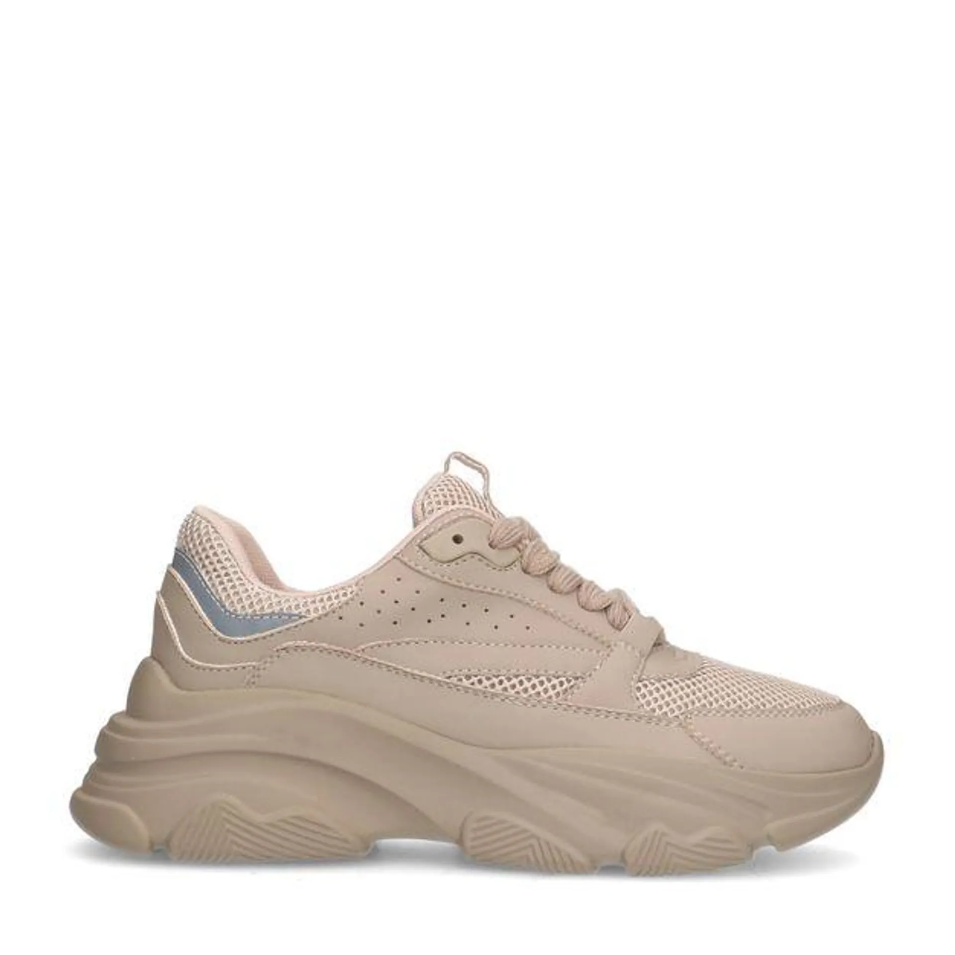 Beige chunky sneakers