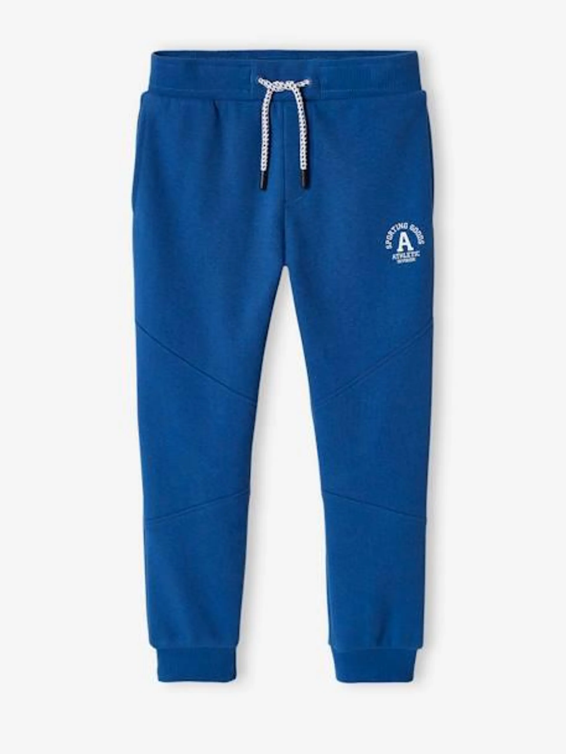 Pantalon jogging "Athletic" garçon en molleton - bleu roi