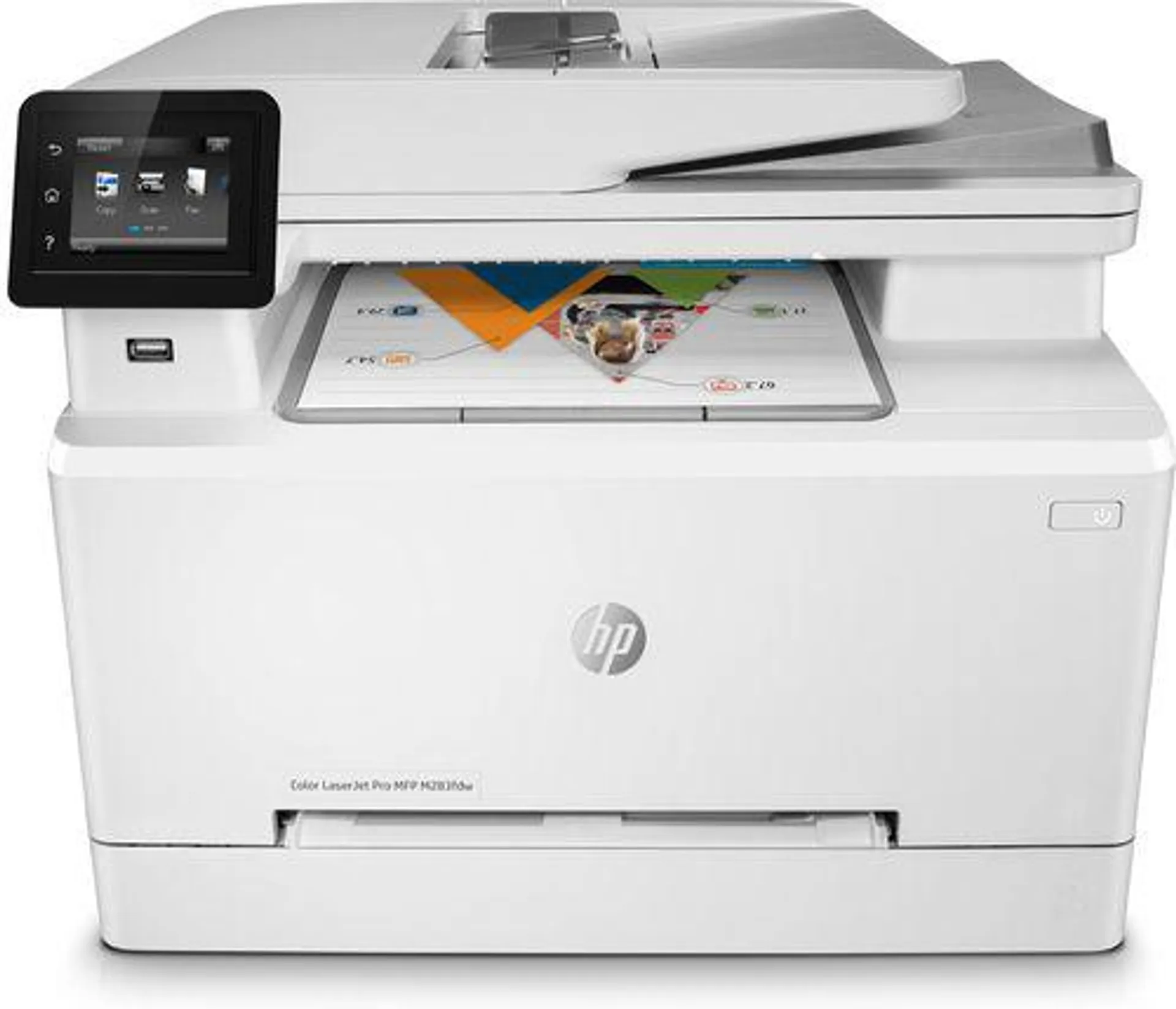 HP Color LaserJet Pro MFP M283fdw, Kleur, Printer voor Printen, kopiëren, scannen, faxen, Printen vi