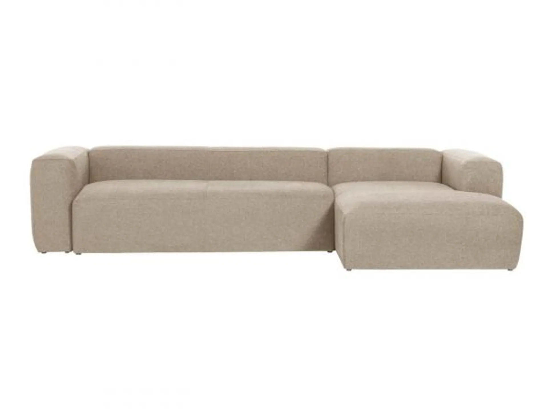 4-zit met chaise longue rechts BLOK - Beige