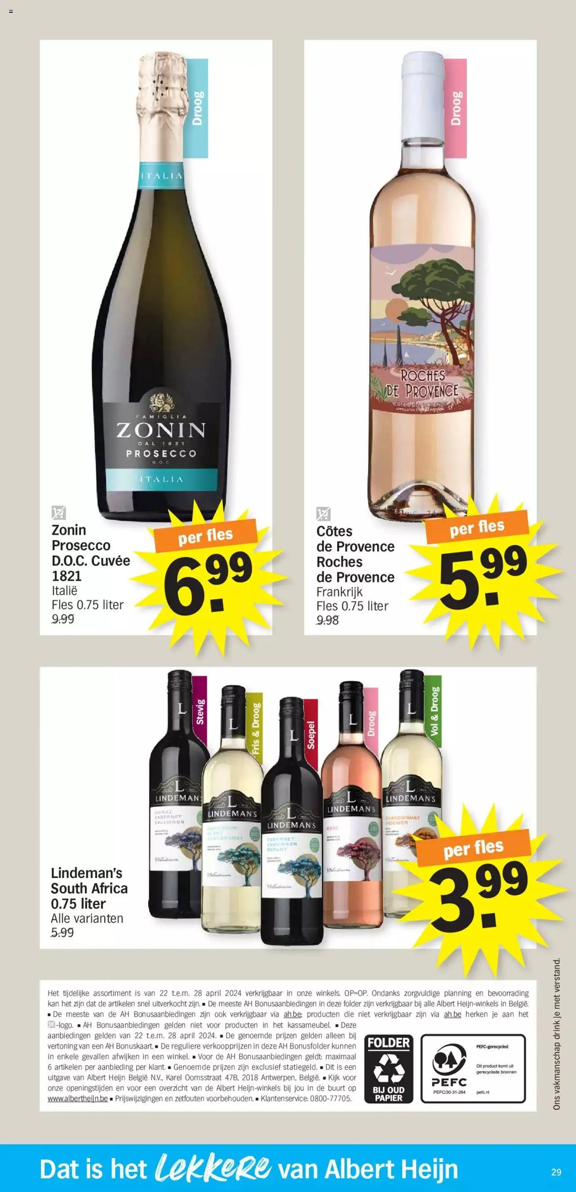 Albert Heijn folder week / de la semaine 17 van 28 april tot 31 december 2024 - folder pagina 29