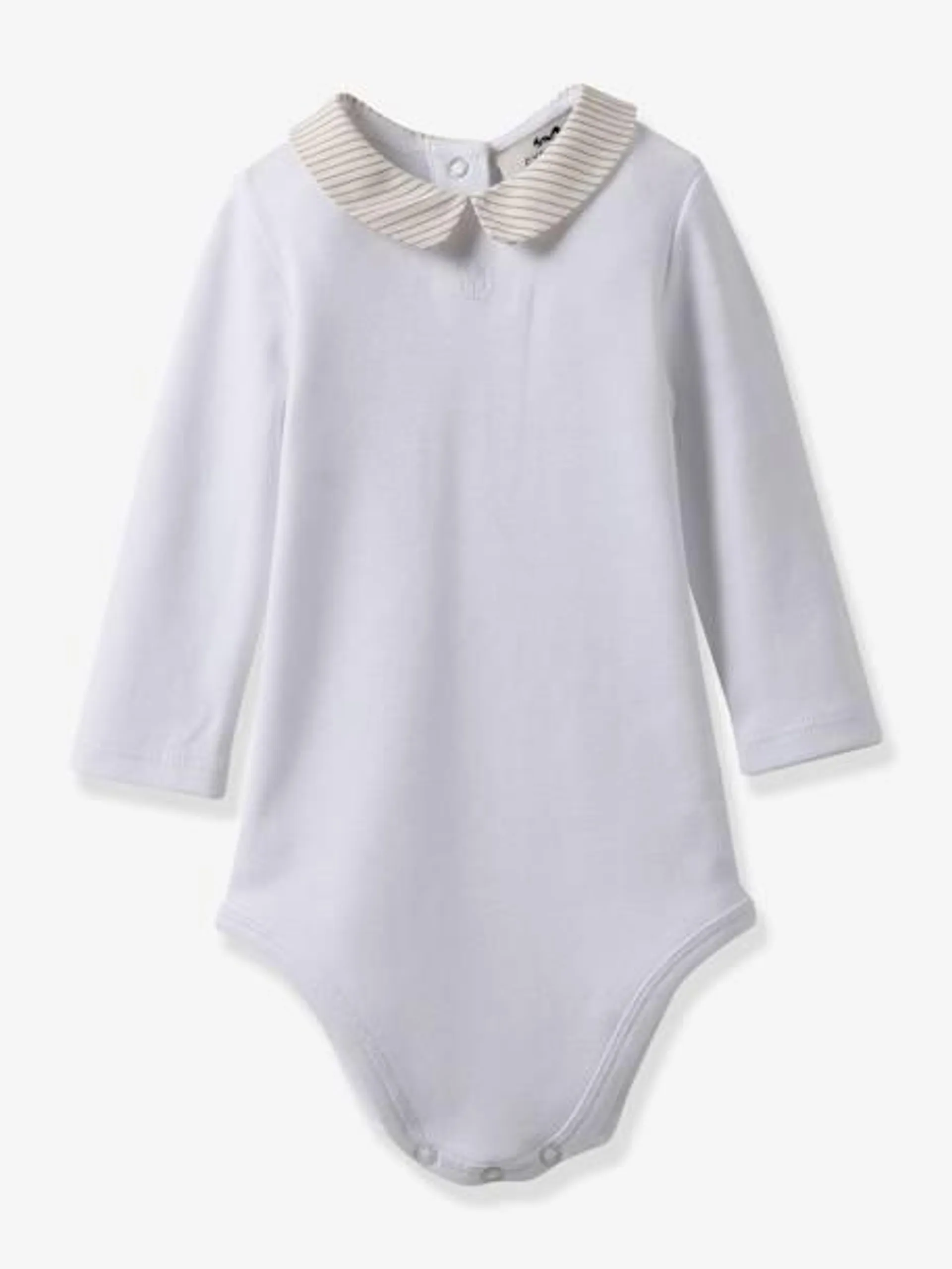 Body bébé col en seersucker coton biologique CYRILLUS