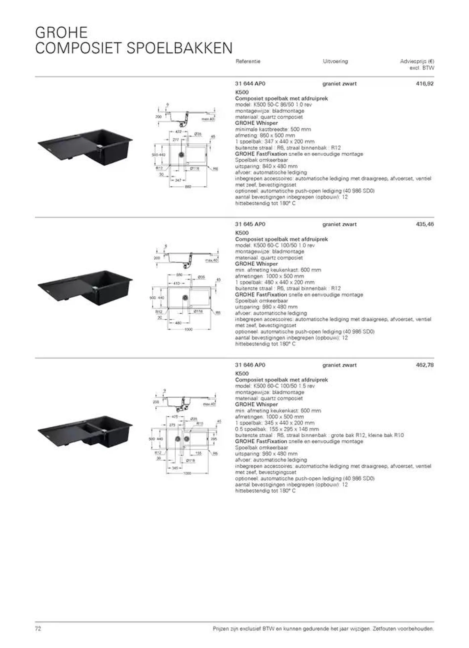 Catalogus Keuken van 16 oktober tot 31 december 2024 - folder pagina 72