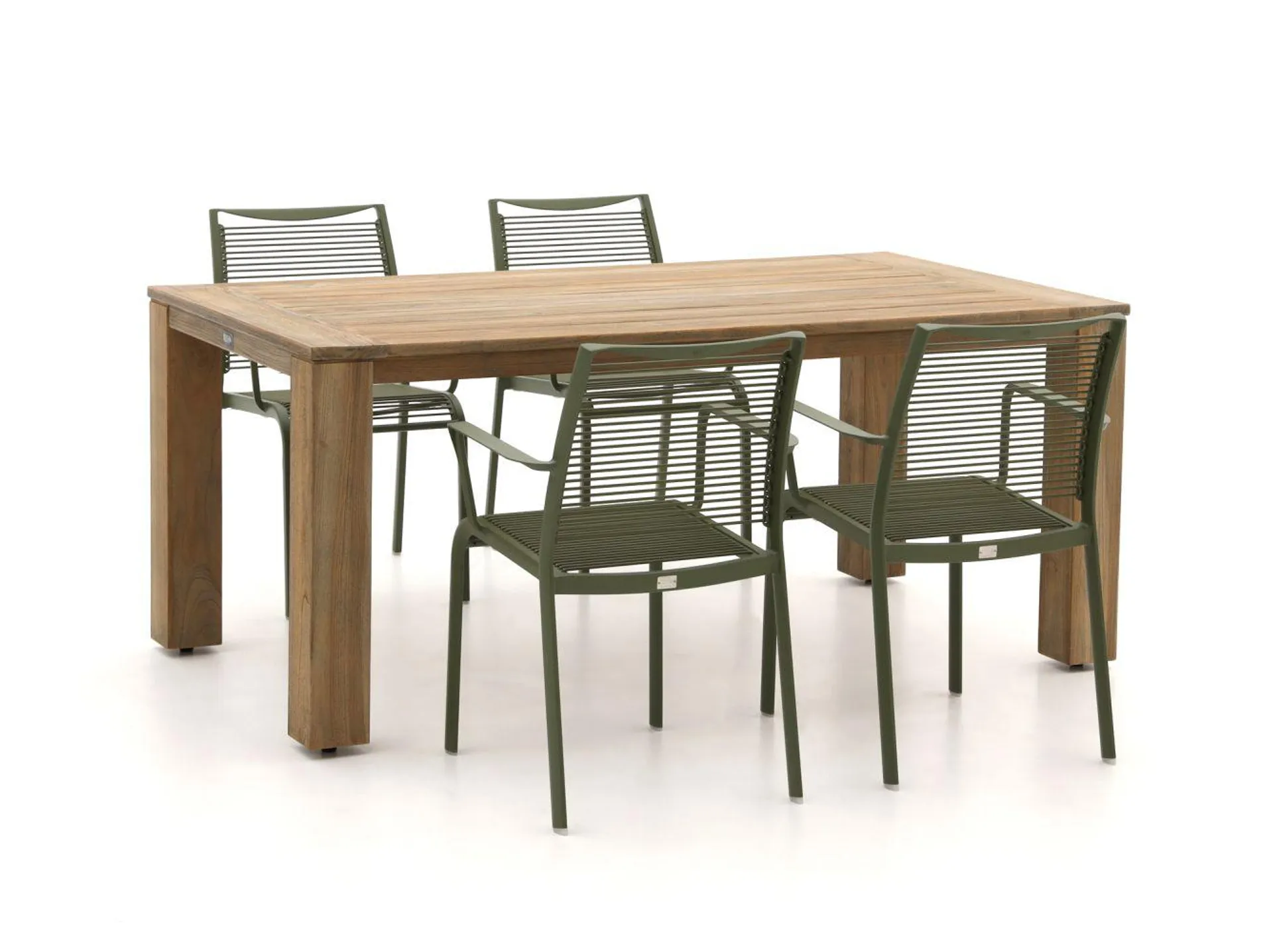 Apple Bee Hawaii/ROUGH-X 180cm dining tuinset 5-delig stapelbaar