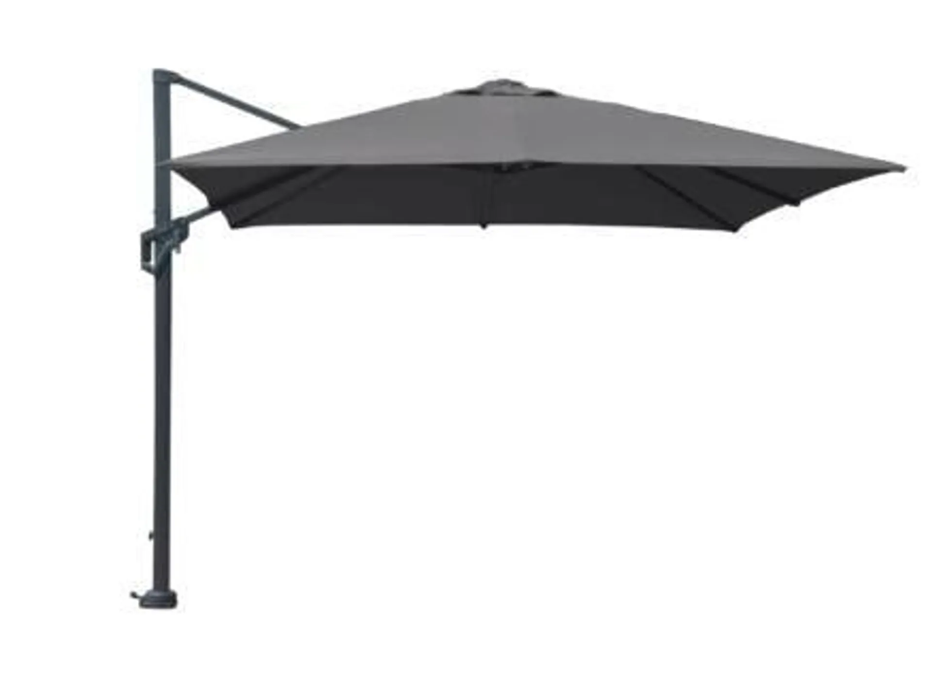 Garden Plus luxe zweefparasol 3x3 m grijs