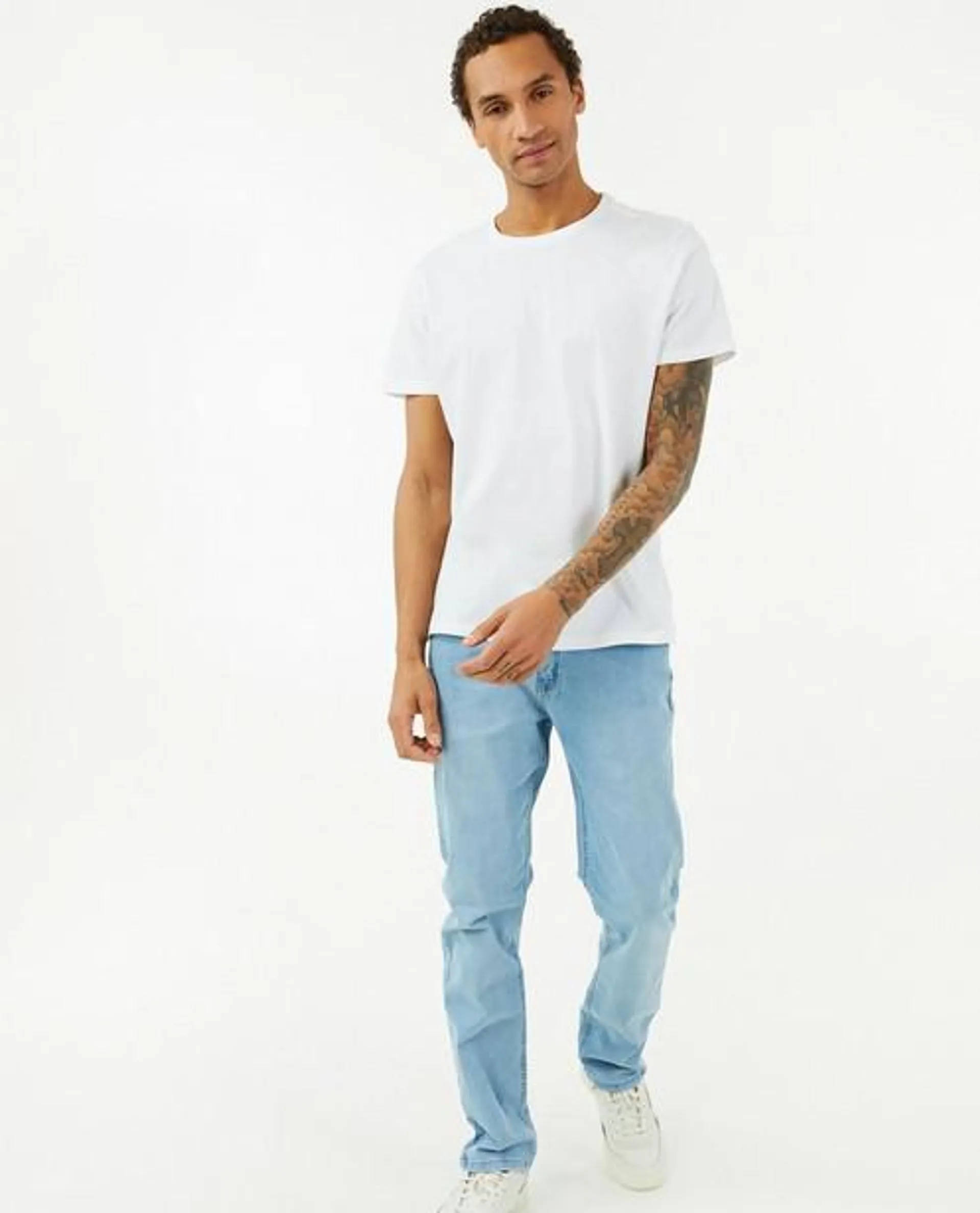 Lichtblauwe jeans, regular fit