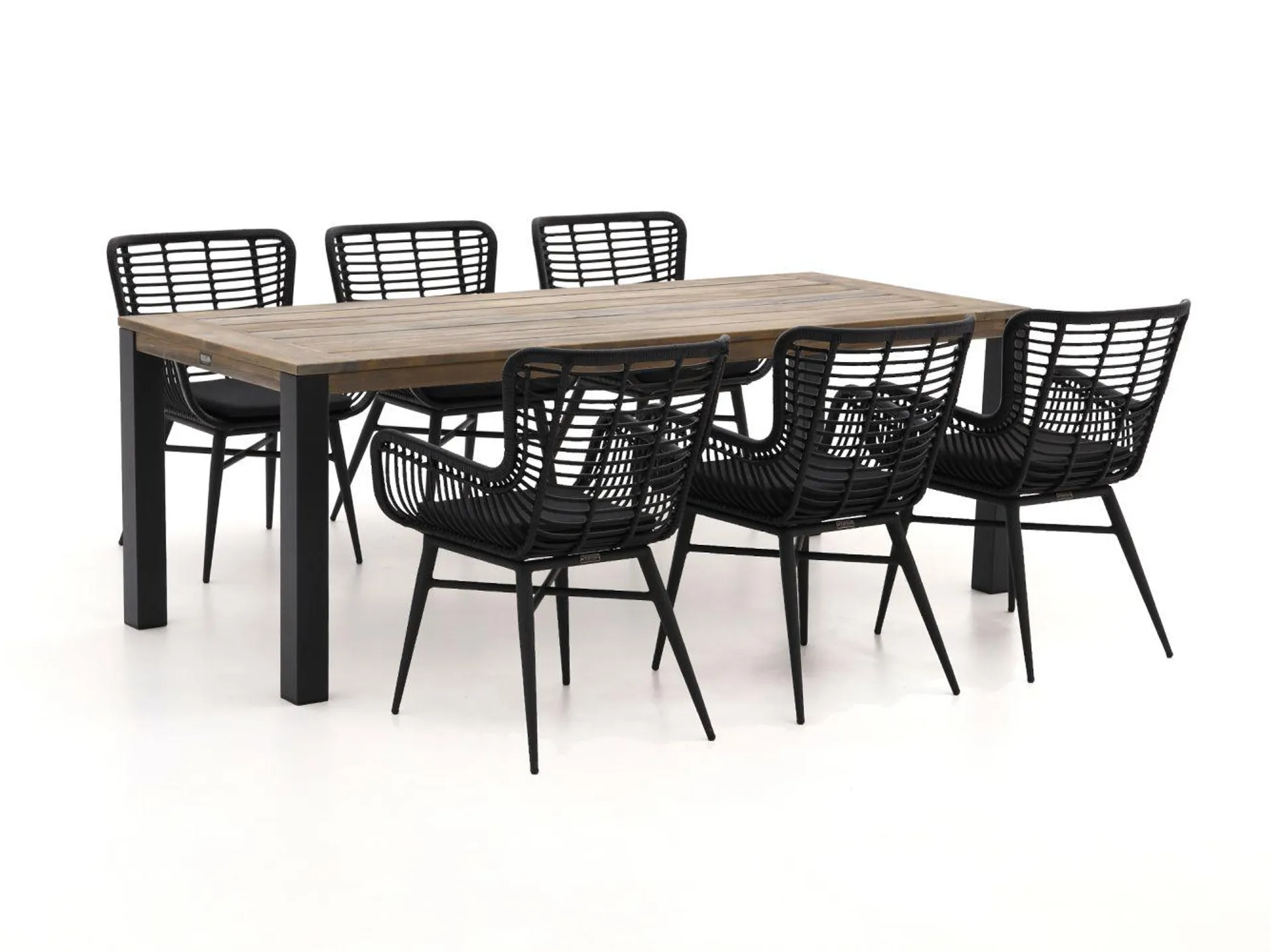 Intenso Asti/ROUGH-S 220cm dining tuinset 7-delig