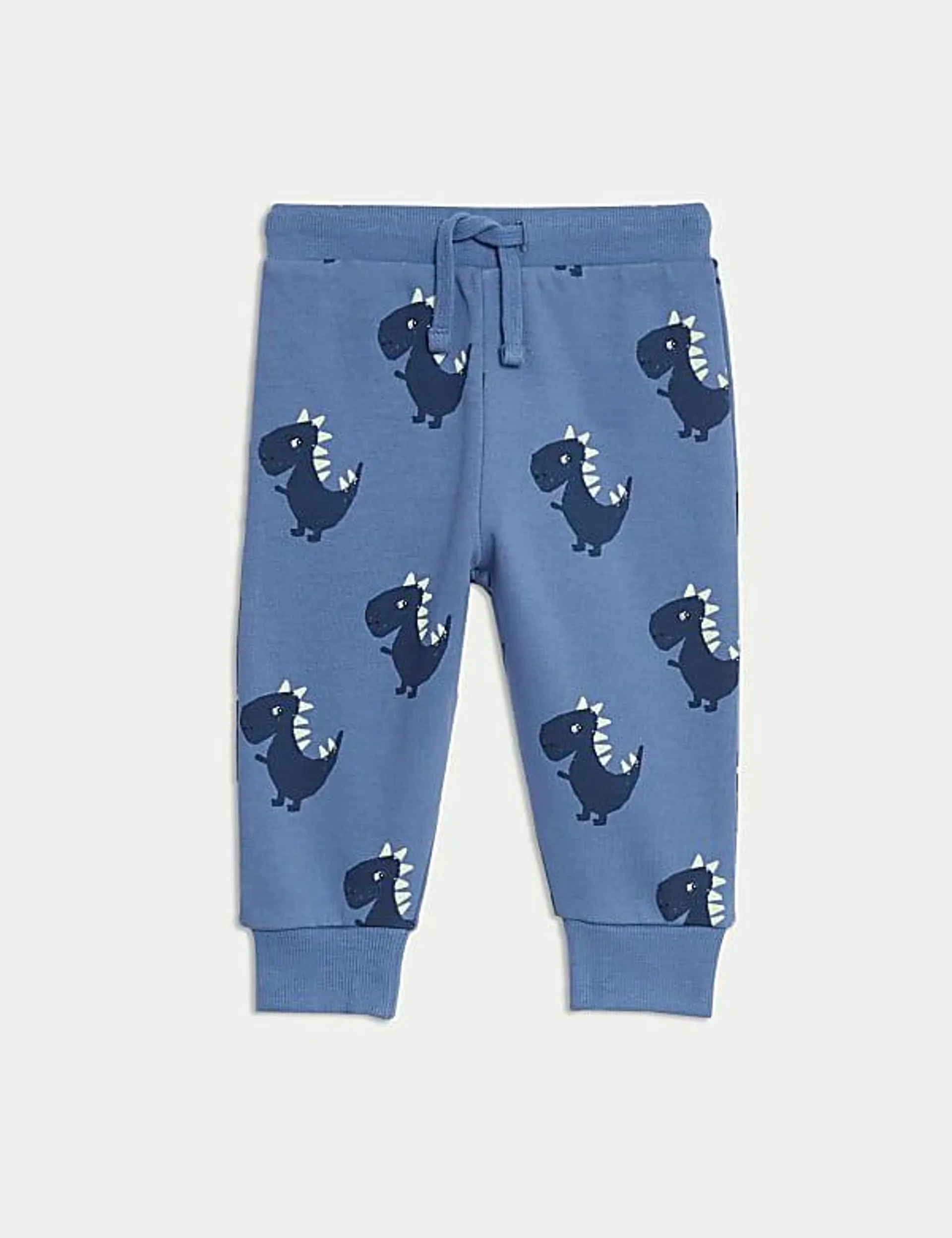 Cotton Rich Dinosaur Joggers (0-3 Yrs)