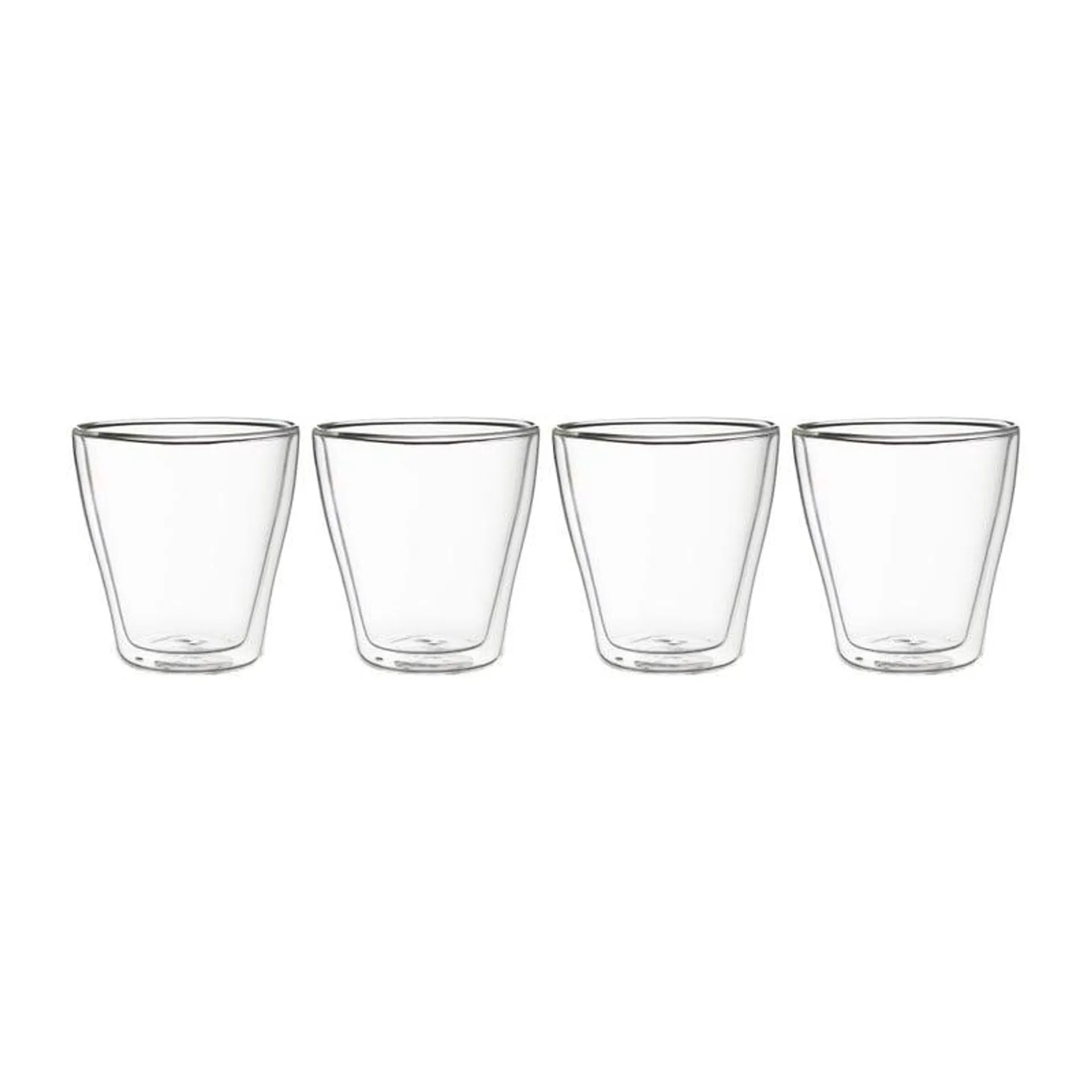 Dubbelwandige glazen - 250 ml - set van 4